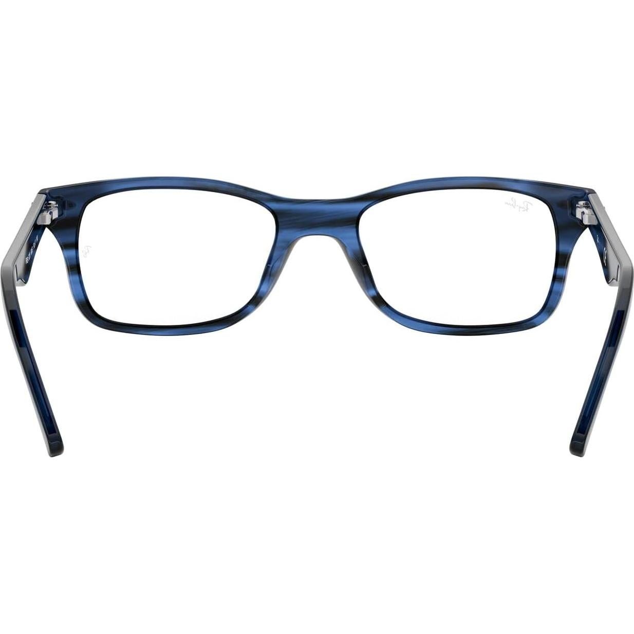 Montura de gafas Ray-Ban Rx5228 Square 55mm Azul Rayas