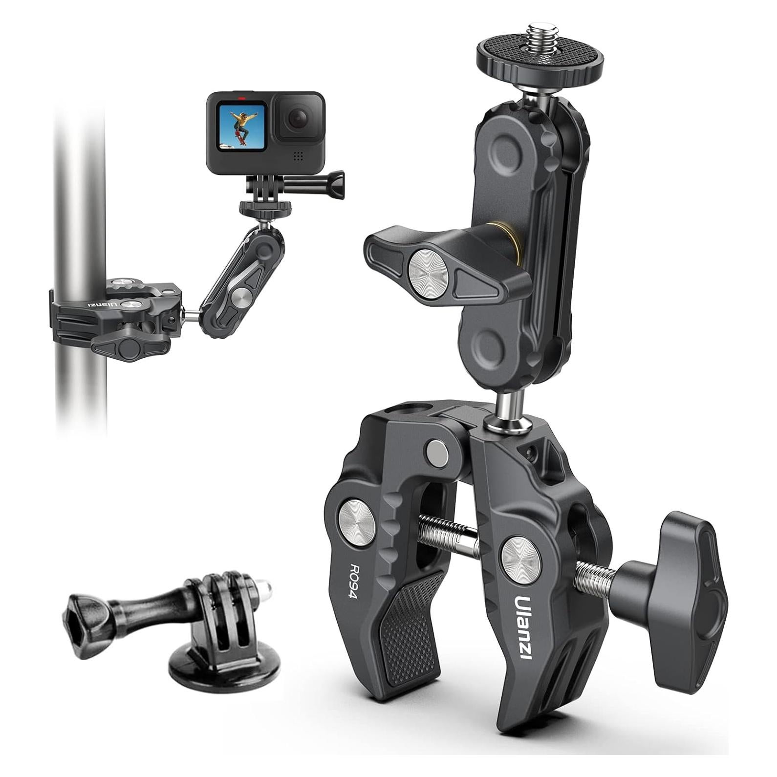 Soporte ULANZI Super Clamp para Cámara 360° 1.5 kg