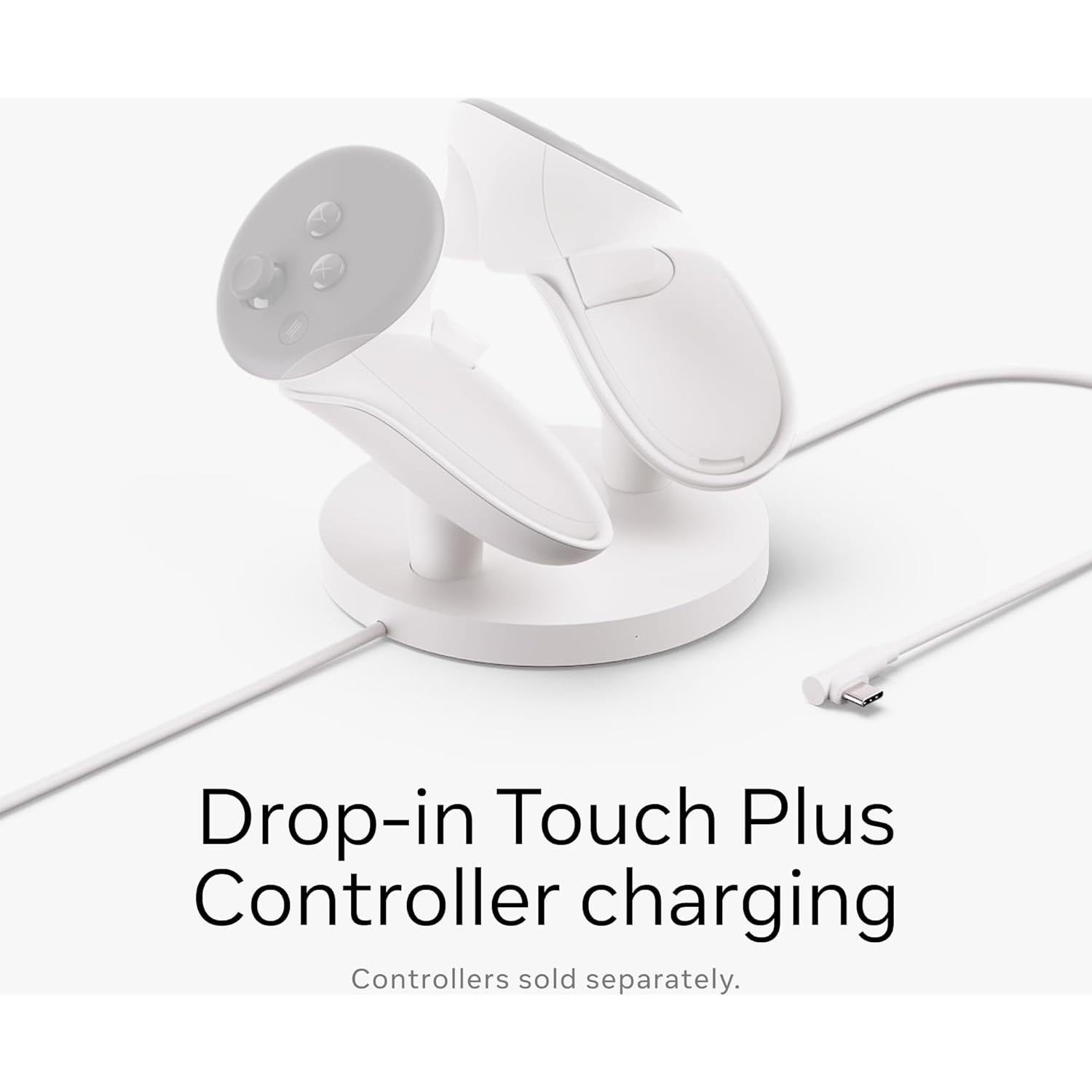 Base de Carga Meta Quest 3/3S - Carga Inalámbrica Controladores