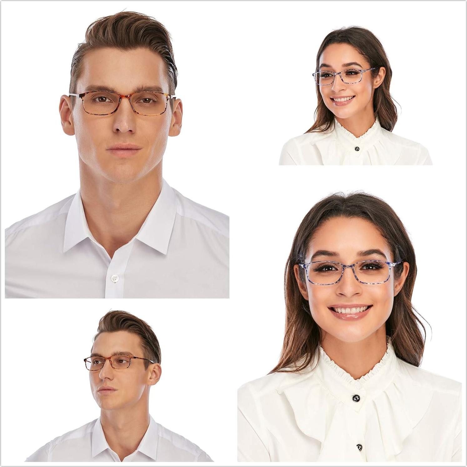 Gafas de Lectura DOOViC 4 Pack Anti Luz Azul 1.75x