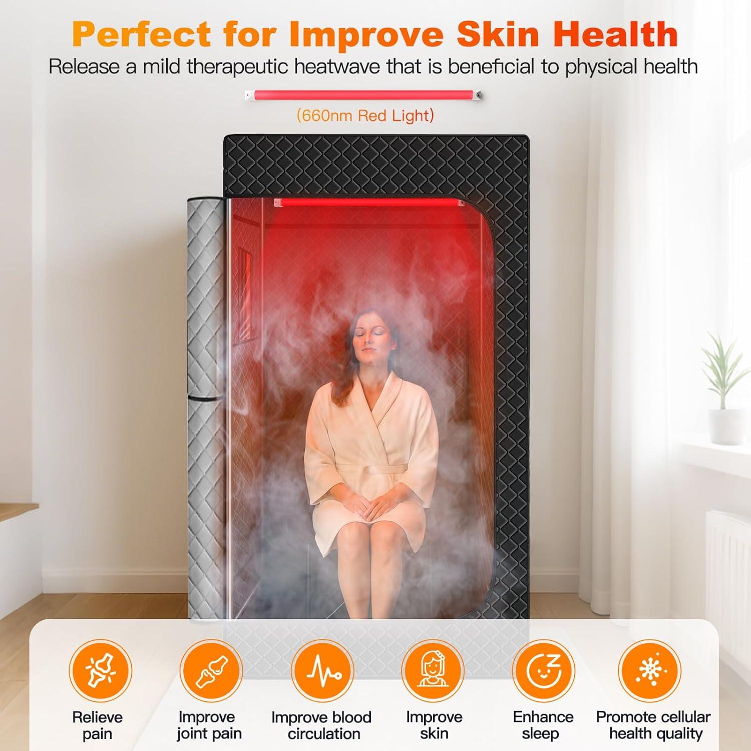 Caja de Sauna Infrarroja Portátil YouGather KC-S01 1 Persona