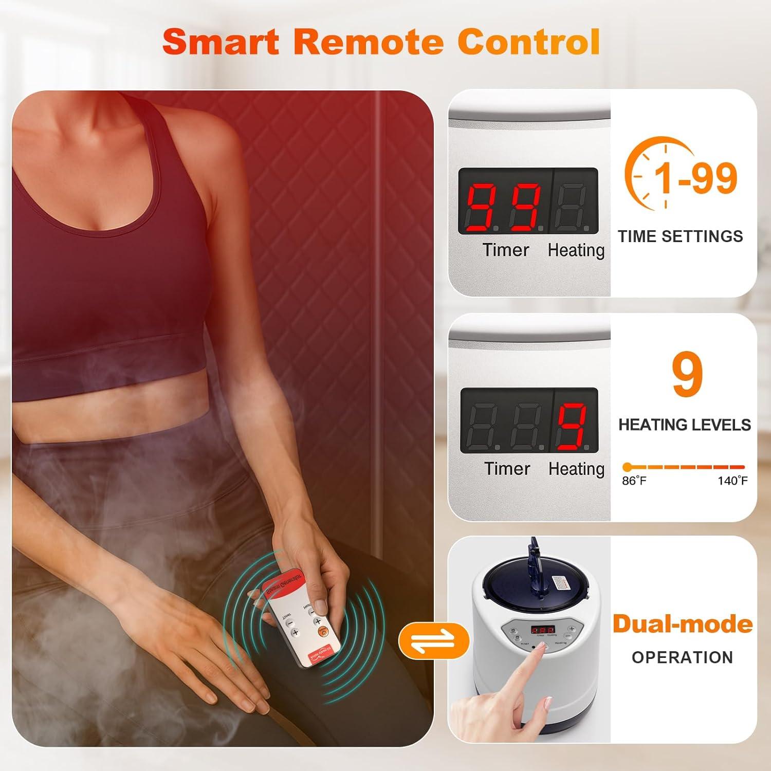 Caja de Sauna Infrarroja Portátil YouGather KC-S01 1 Persona