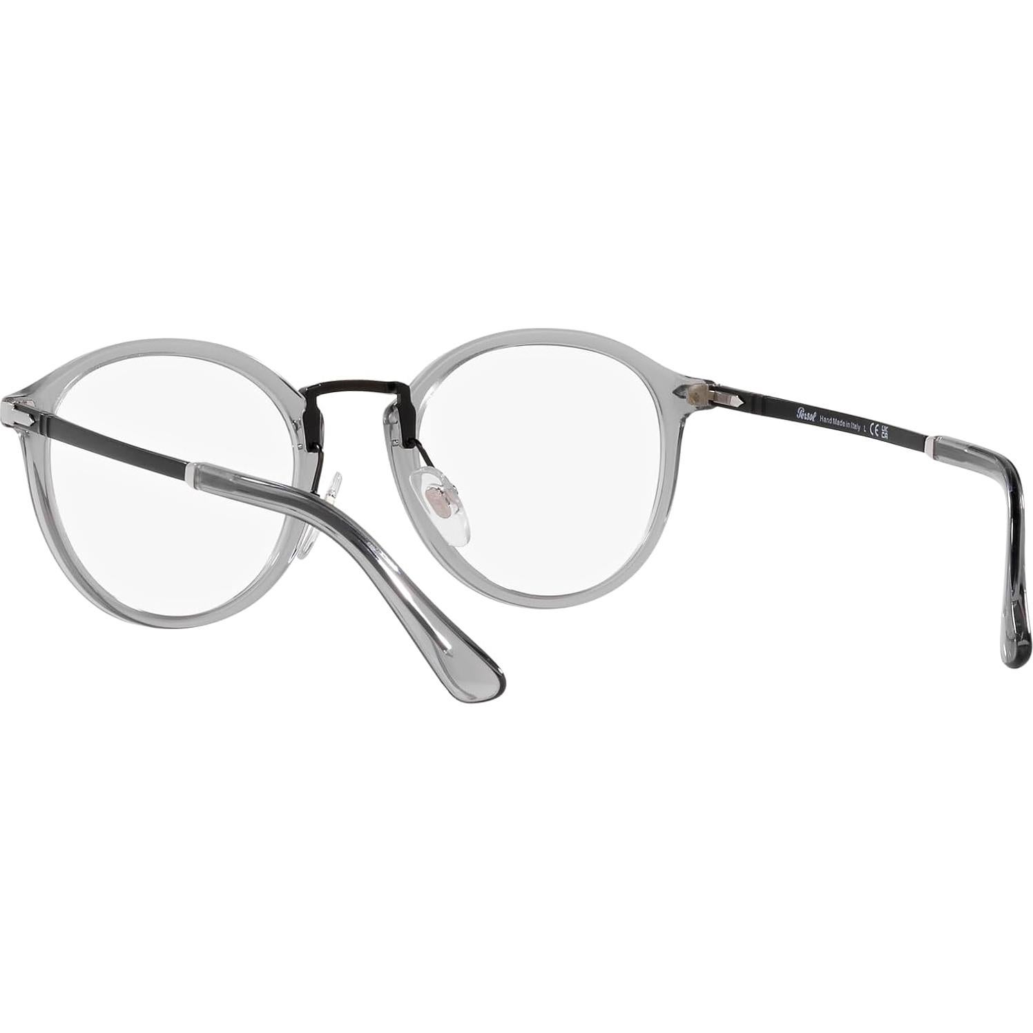 Montura de gafas redondas Persol PO3309V gris 51mm