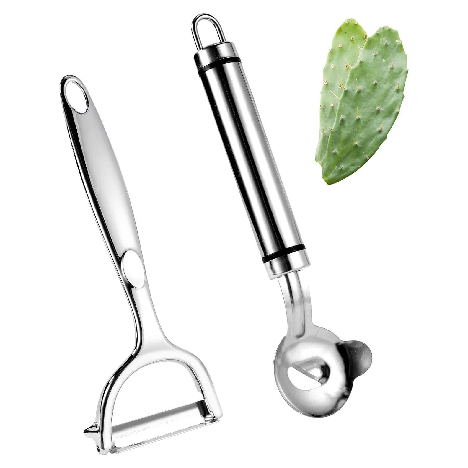Juego de 2 Herramientas para Pelar Cactus Lyreh - Acero Inoxidable
