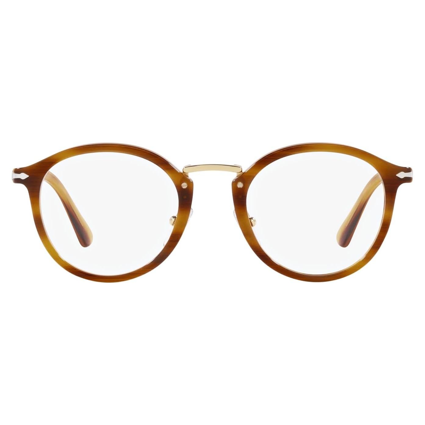 Gafas Recetadas Persol PO3309V Redondas Marrón 51mm
