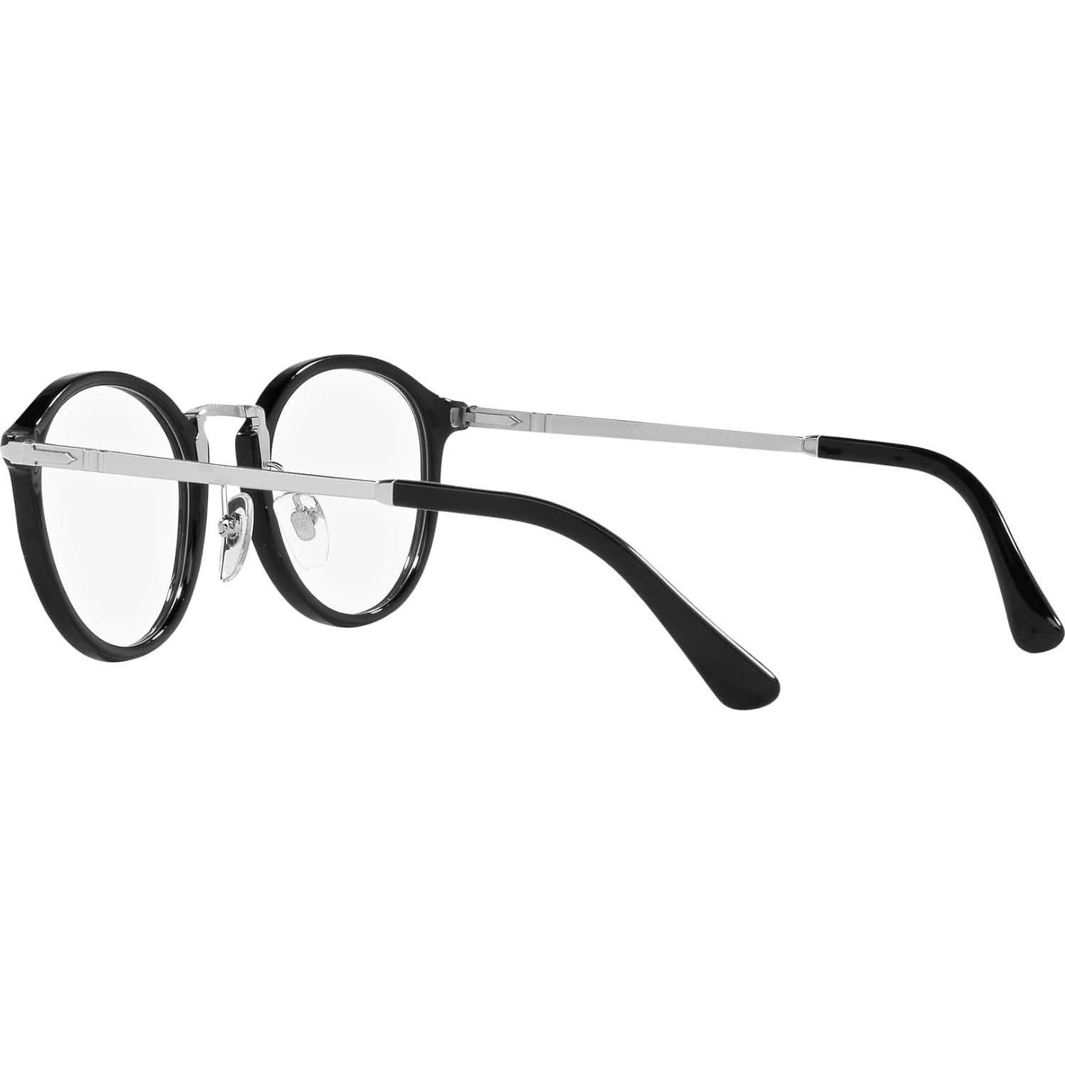 Montura de gafas redondas Persol PO3309V Negro 49mm