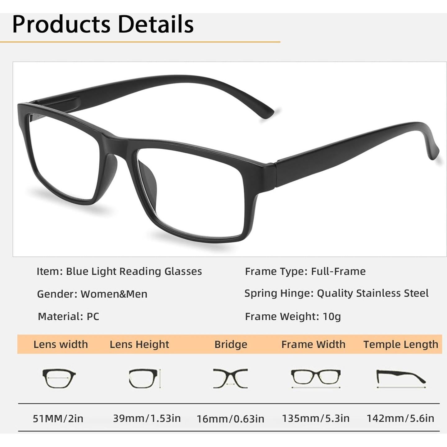 2 Pack Reading Glasses, Unbreakable Blue Light Blocking Reading Glasses,Filter UV Ray/Glare Computer Readers, Stylish Lightweight Spring Hinges Eyeglasses for Women Men(Black/Leopard,1.75)