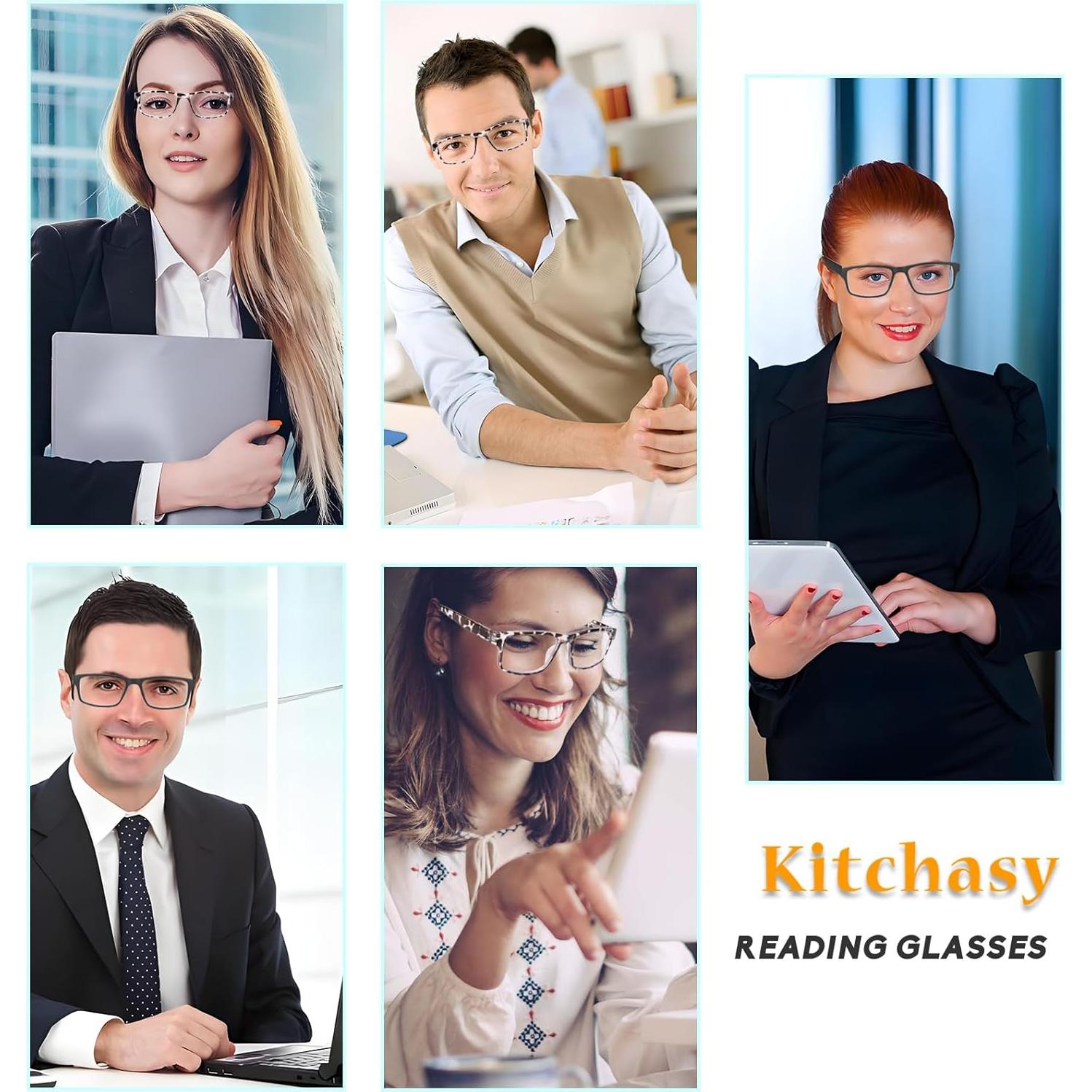 2 Pack Reading Glasses, Unbreakable Blue Light Blocking Reading Glasses,Filter UV Ray/Glare Computer Readers, Stylish Lightweight Spring Hinges Eyeglasses for Women Men(Black/Leopard,1.75)