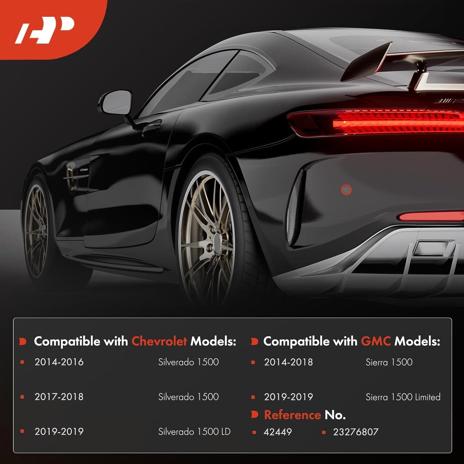 Soporte Sensor Estacionamiento A-Premium 4PC Chevrolet GMC