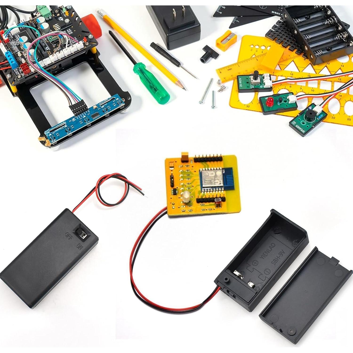 Soporte de Batería AA SDTC Tech 1.5V con Interruptor ON/OFF