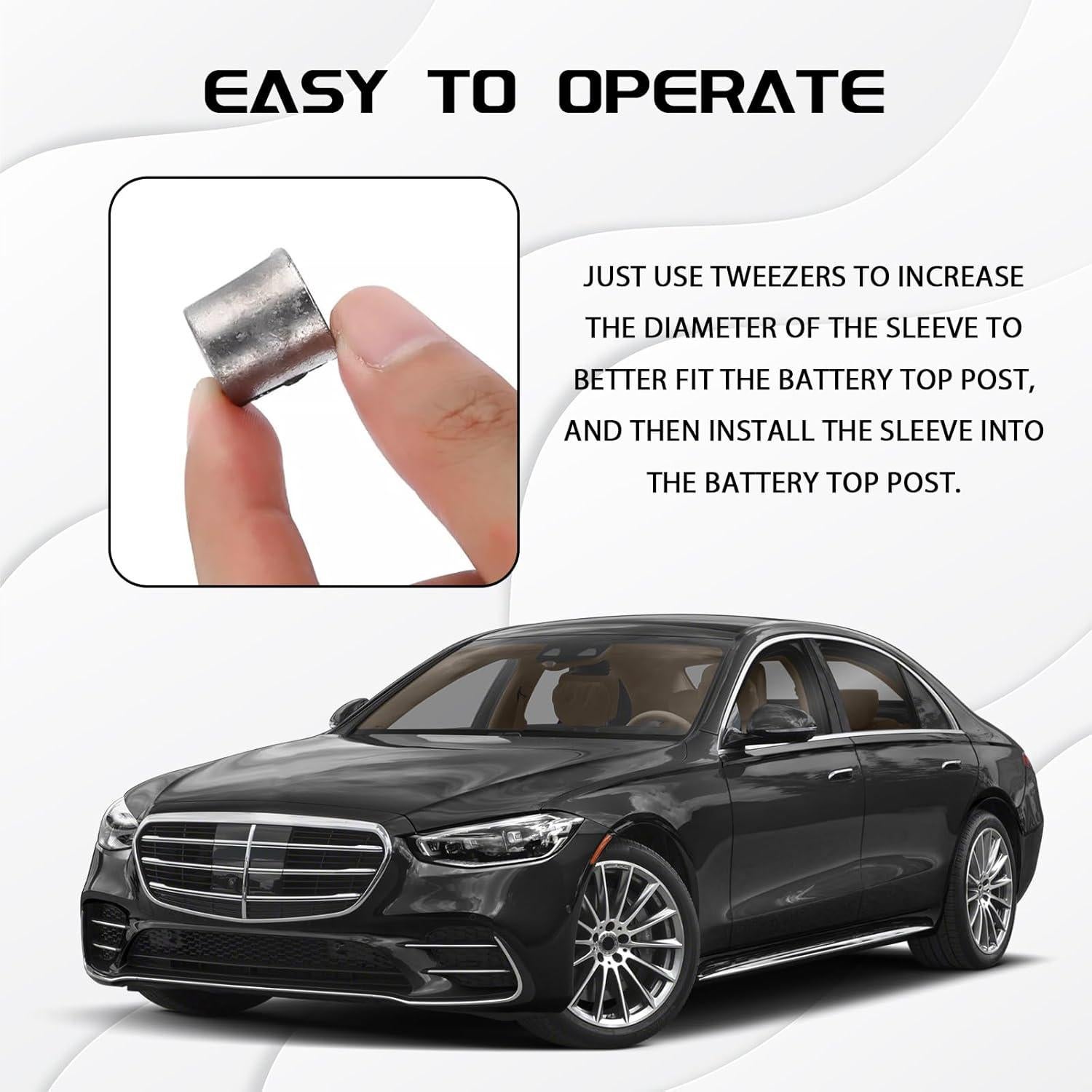 2 Pares Terminales de Batería UZZH Adaptador Universal