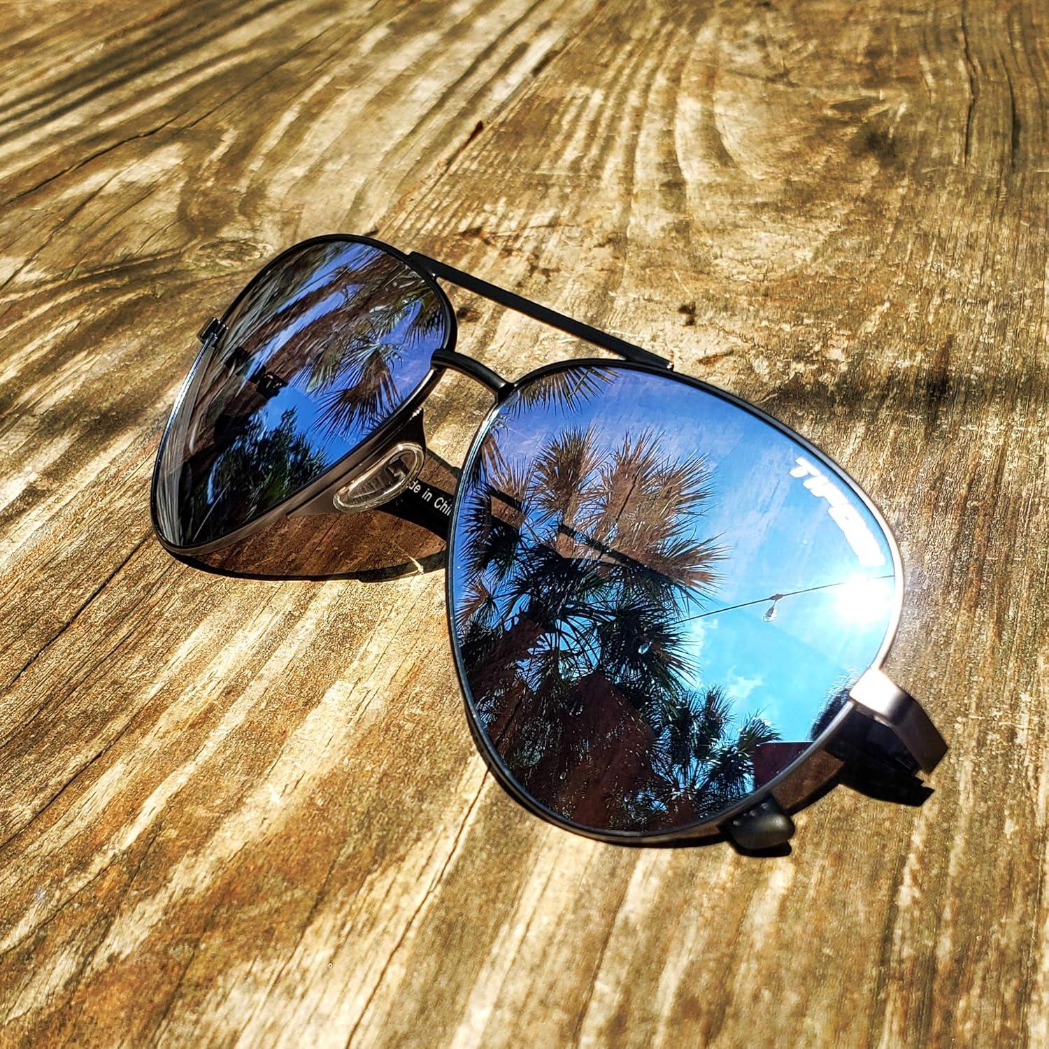 Gafas de sol Tifosi Aviador Ahumado Brillante Azul