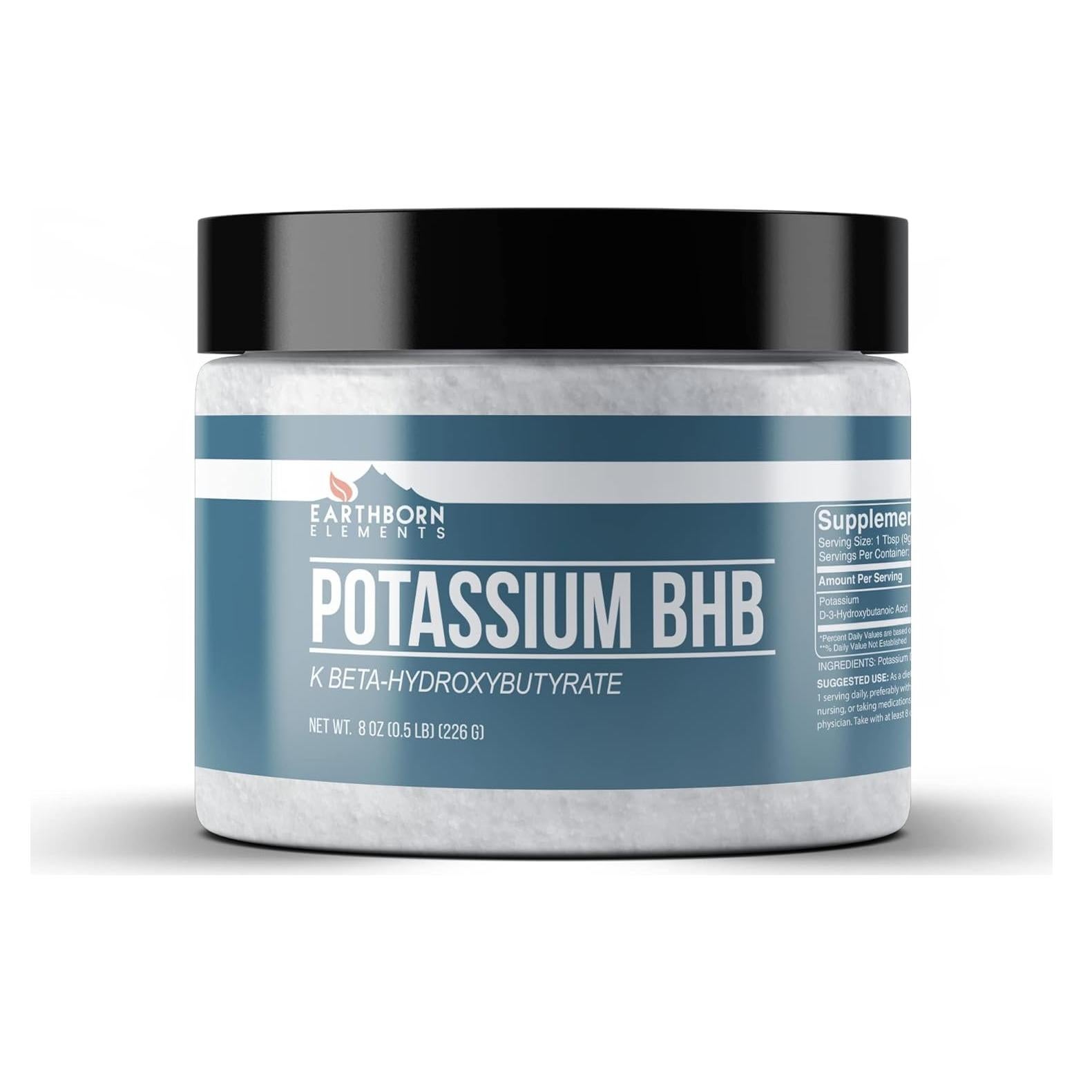 Suplemento de Potasio D-Beta-Hidroxibutirato Elementos de la Tierra 226.8 g