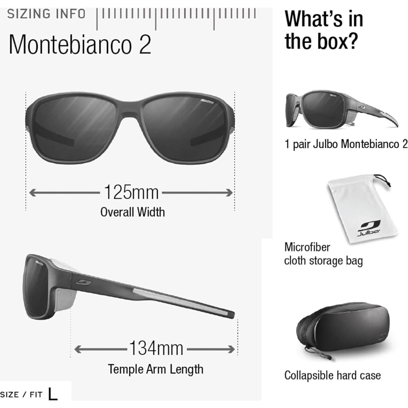 Gafas de sol Julbo Montebianco 2 fotocromáticas 100% UV