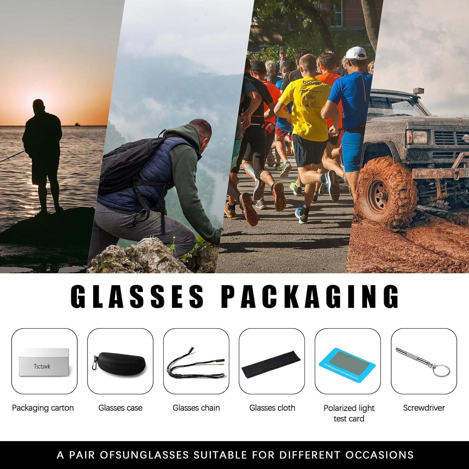 Gafas de Sol Deportivas Tsctswk Polarizadas UV Unisex