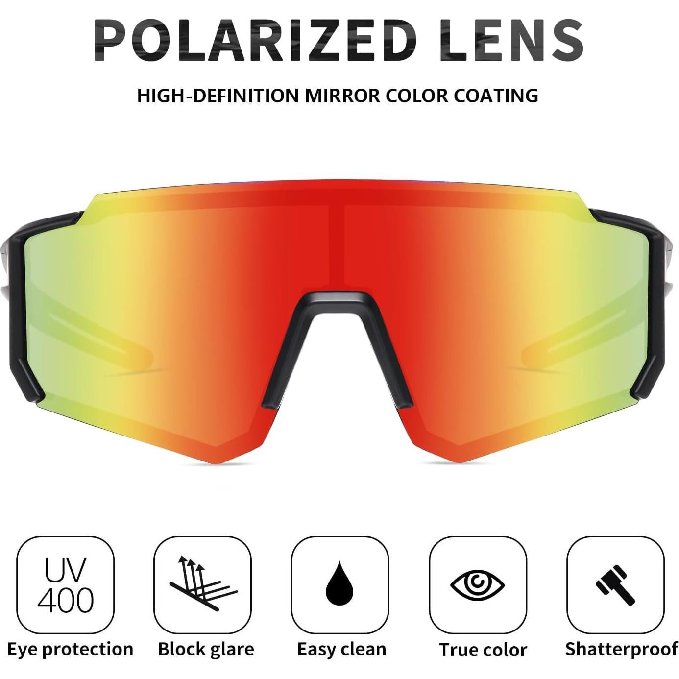 Gafas de Sol Deportivas Tsctswk Polarizadas UV Unisex