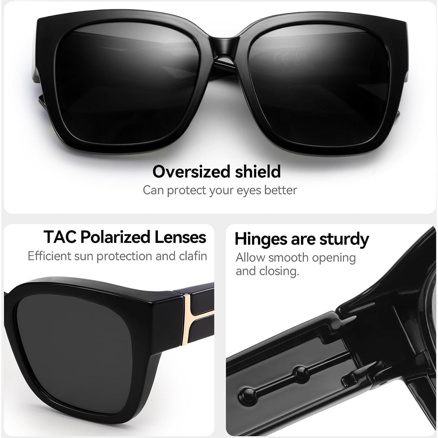 Gafas de Sol Polarizadas para Usar Sobre Gafas - UV400