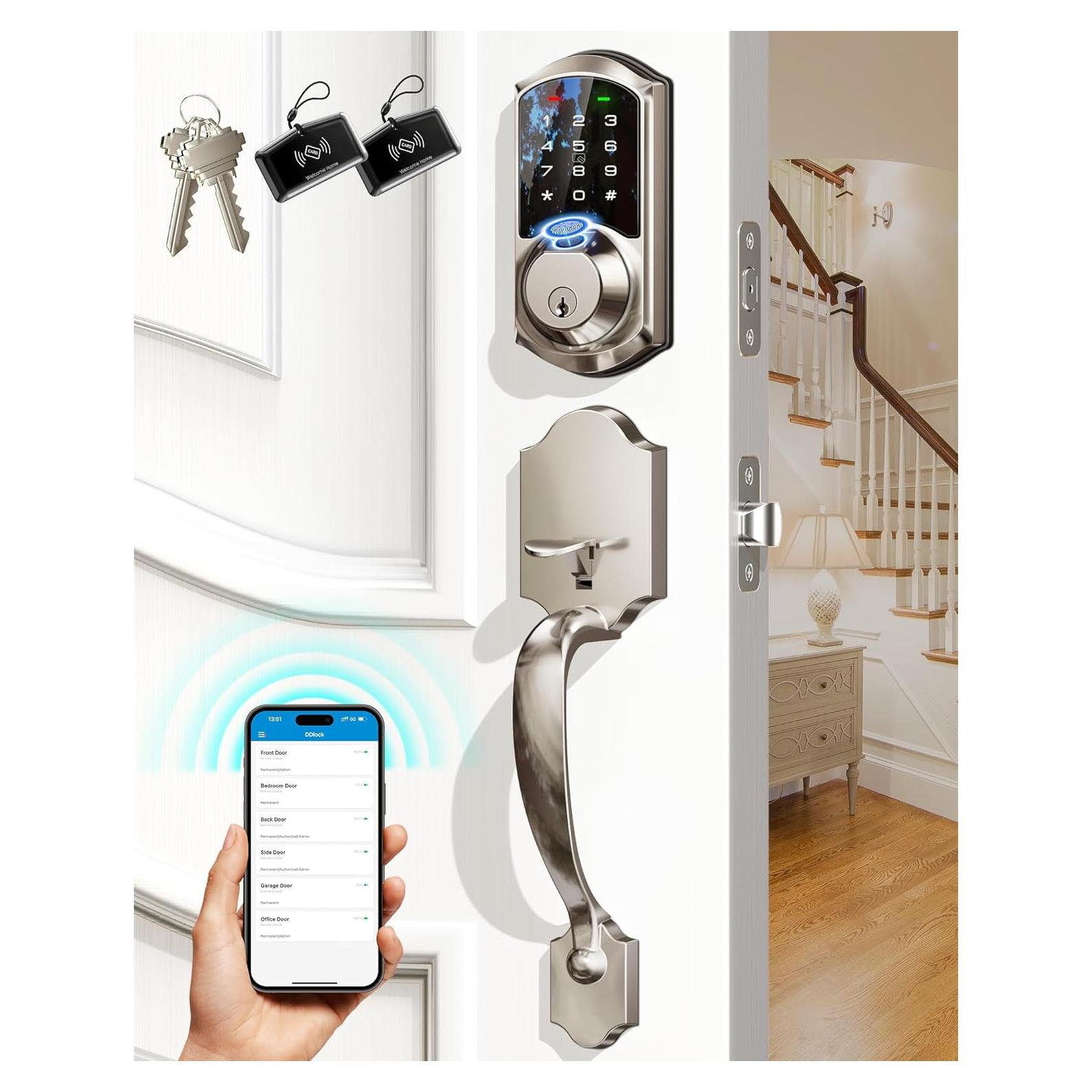 Cerradura Inteligente Veise VE07-H Biométrica con Manija