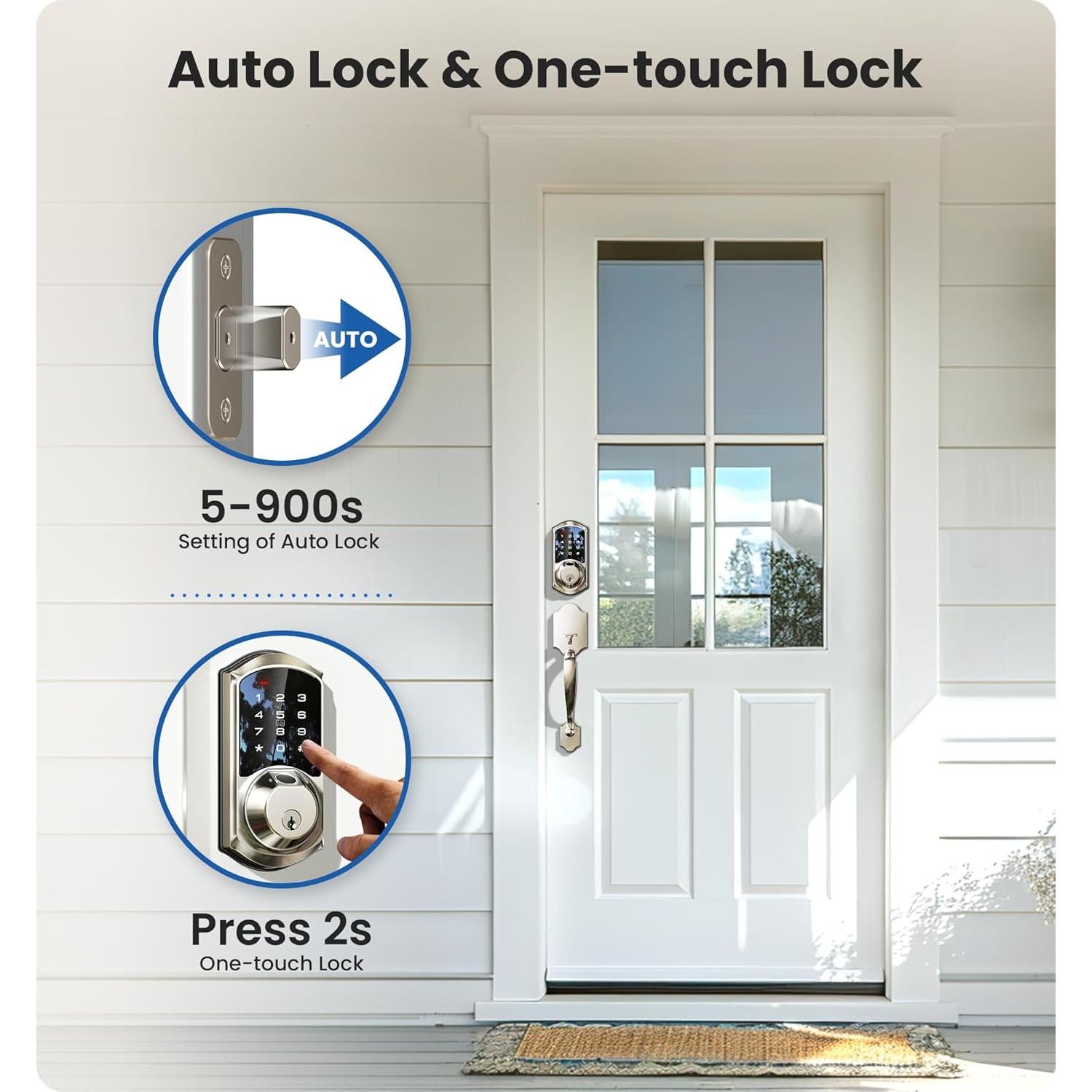 Cerradura Inteligente Veise VE07-H Biométrica con Manija