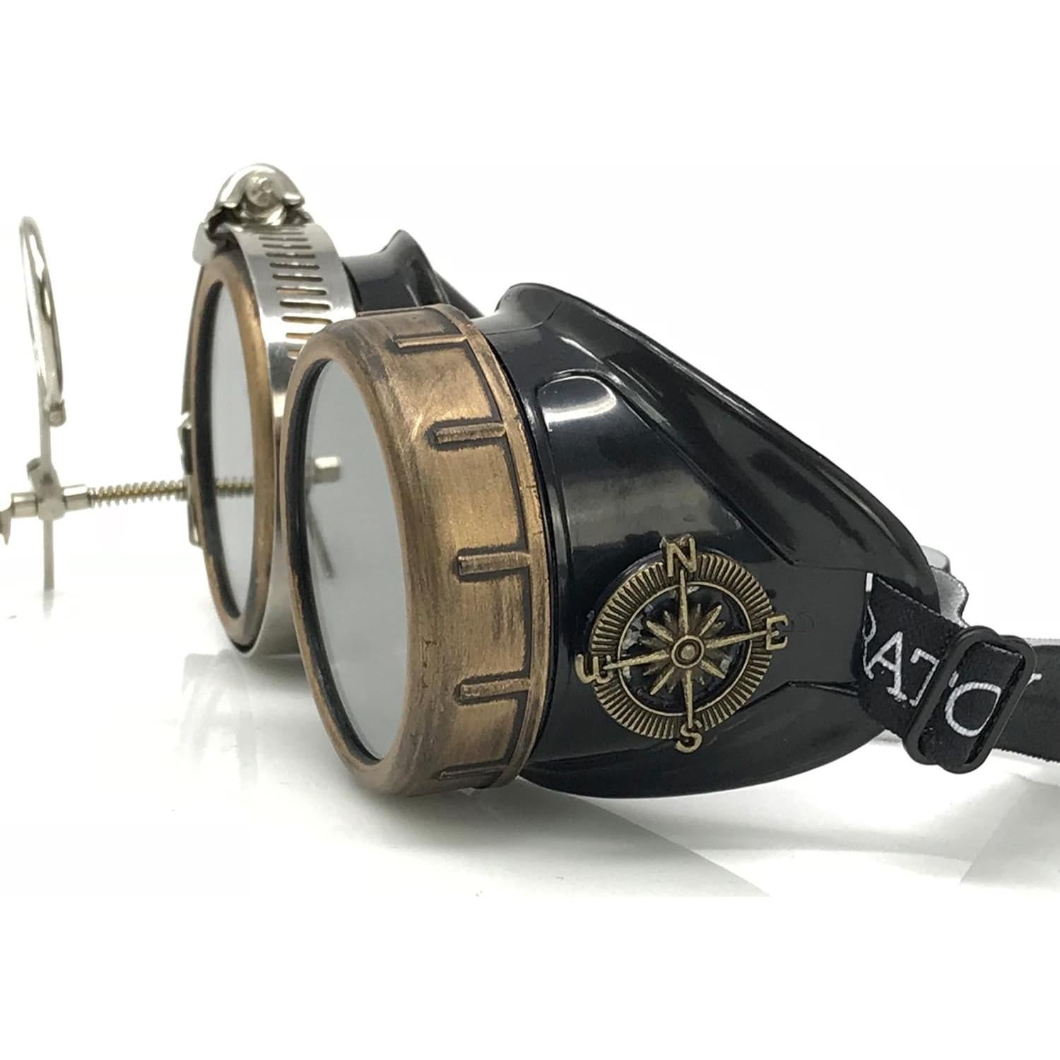 Gafas Steampunk Victoriano con Lentes de Lupa Ajustables