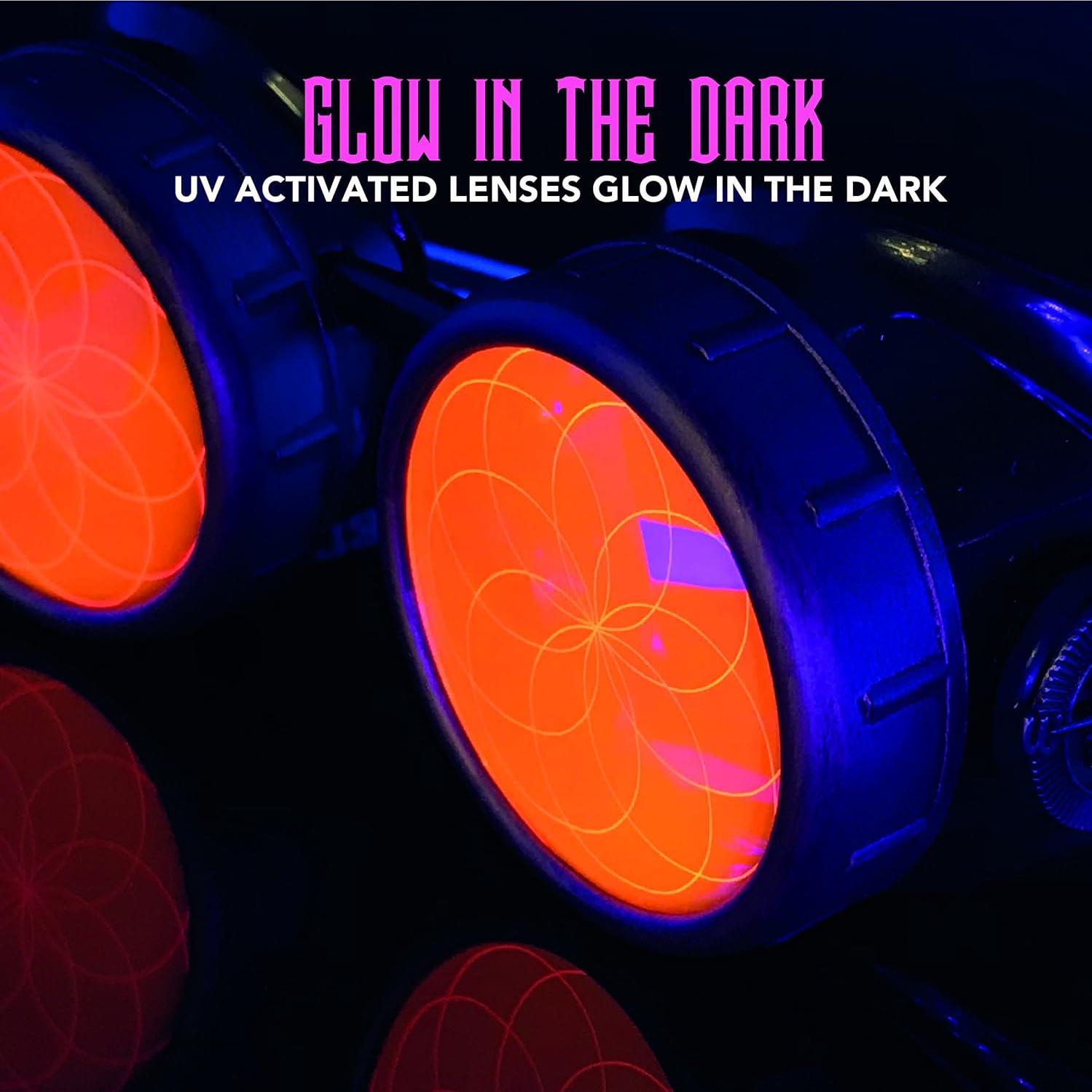 Gafas Steampunk UMBRELLALABORATORY con Lentes de Color