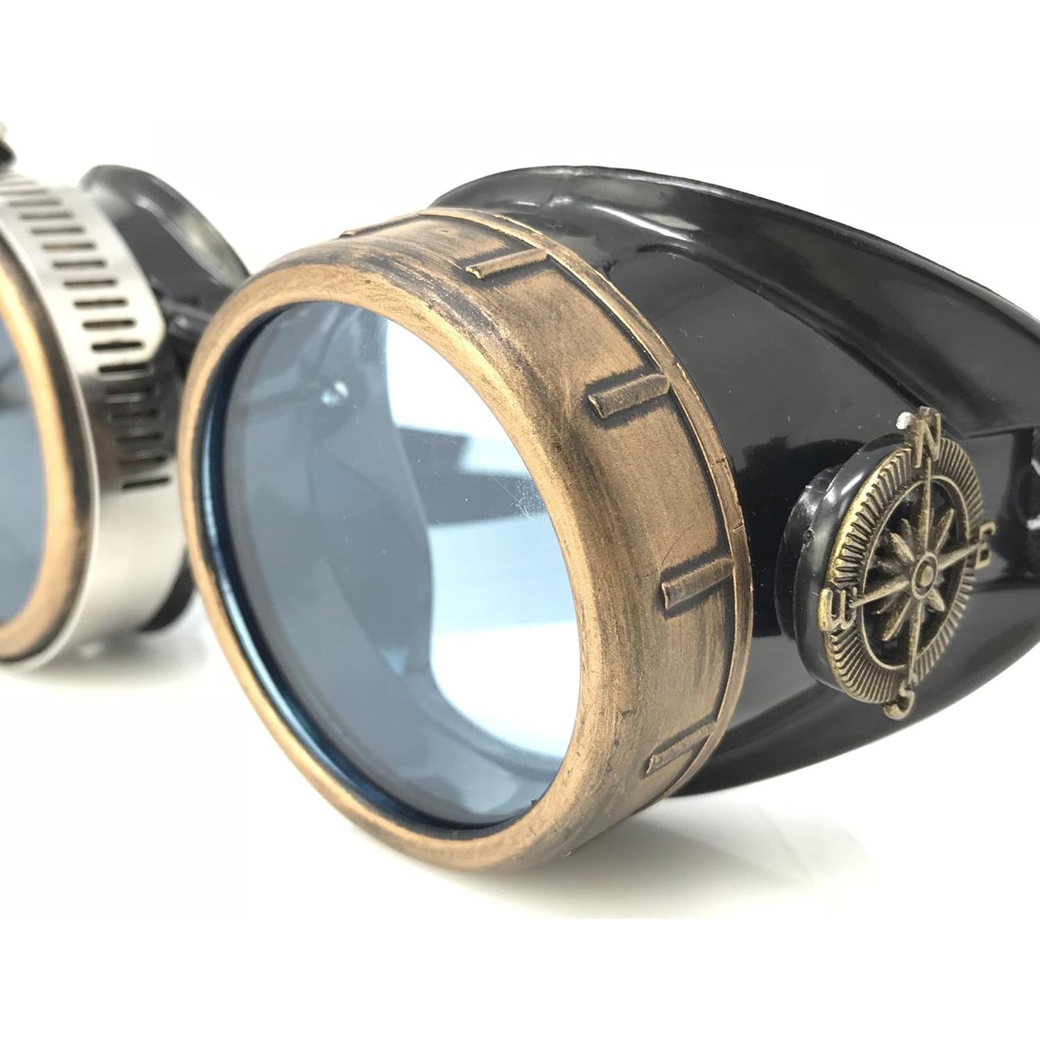 Gafas Steampunk UMBRELLALABORATORY con Lentes Neón 3D