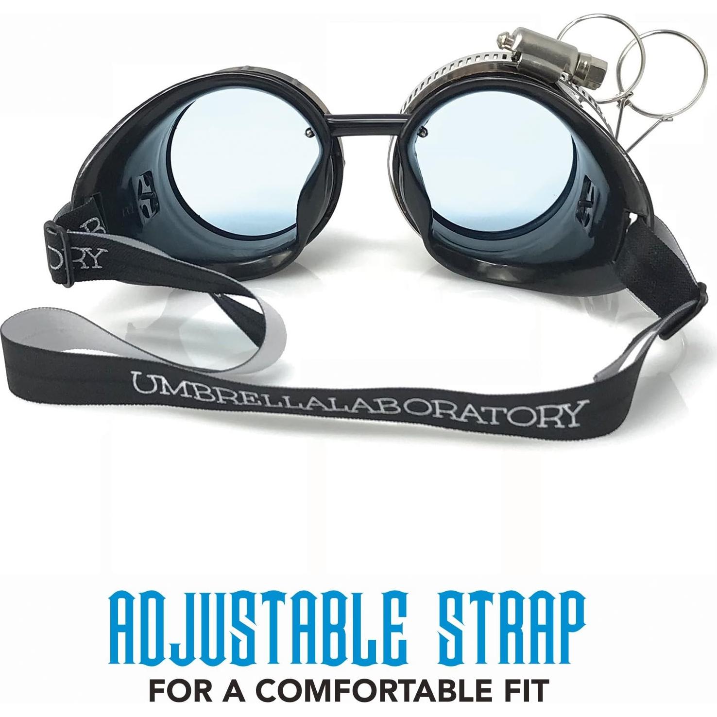 Gafas Steampunk UMBRELLALABORATORY con Lentes Neón 3D