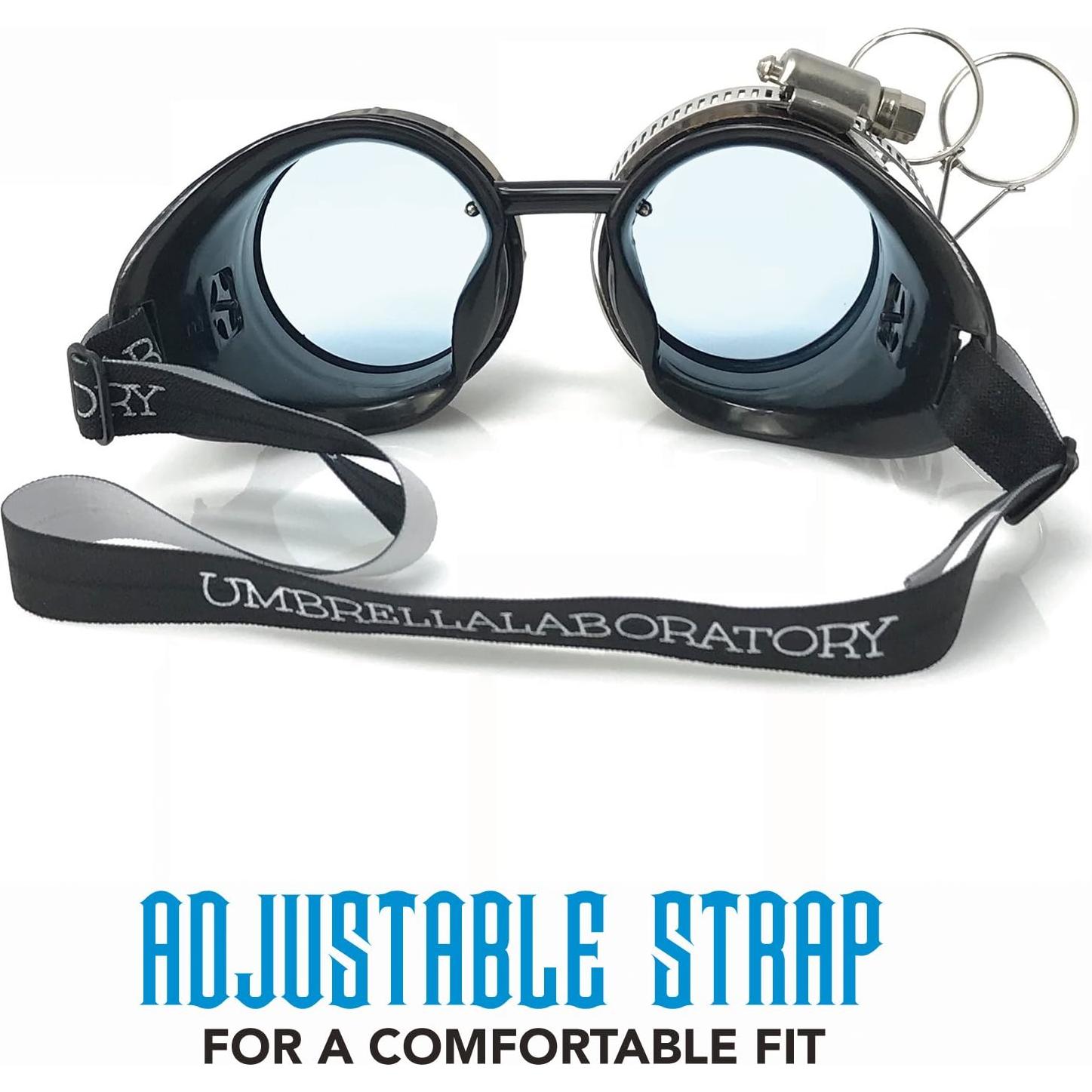 Gafas Steampunk Victoriano con Lentes de Lupa y Color