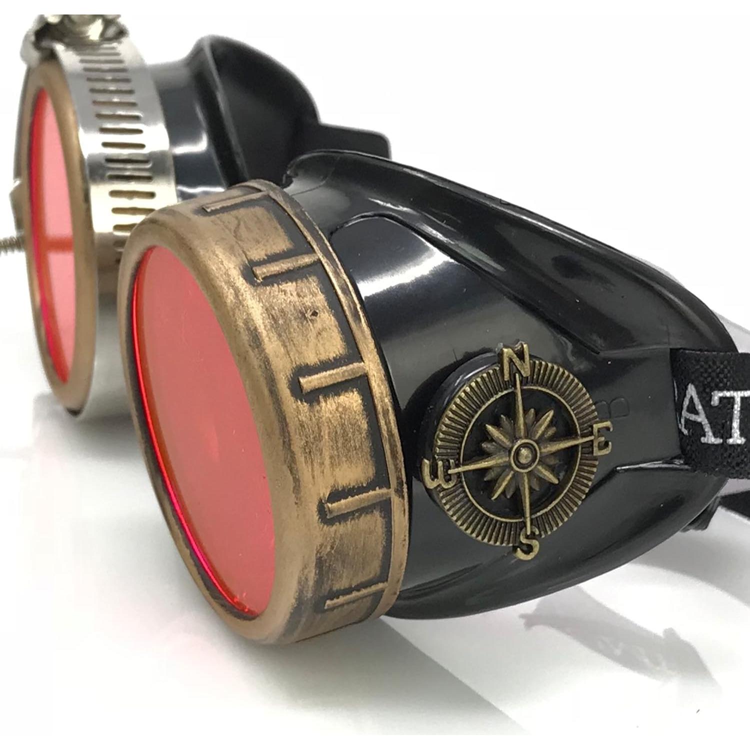 Gafas Steampunk UMBRELLALABORATORY con Lentes de Prisma 3D