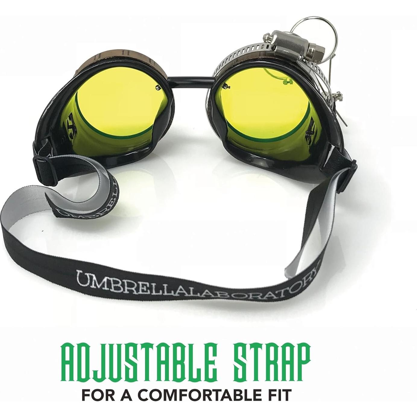 Gafas Steampunk Victoriano con Lentes de Lupa y Color