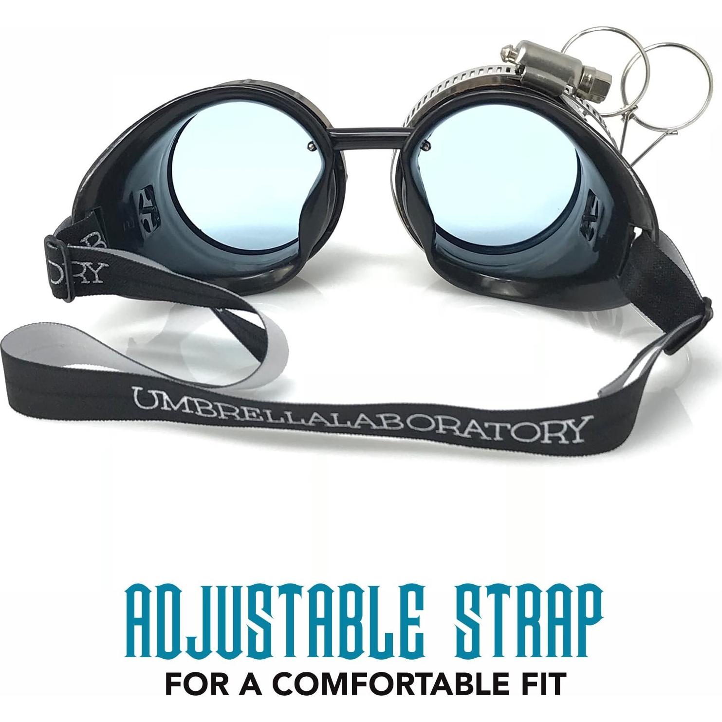 Gafas Steampunk UMBRELLALABORATORY con Lentes de Aumento