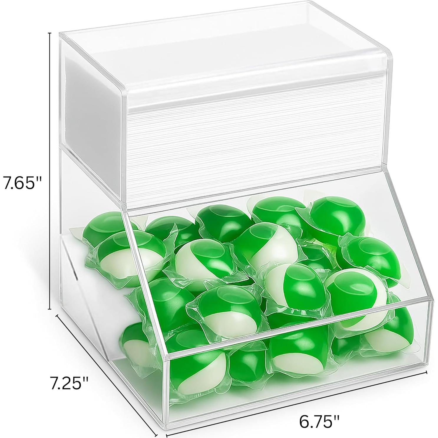 Contenedor de Almacenamiento Acrílico Joyurney 2 Compartimentos