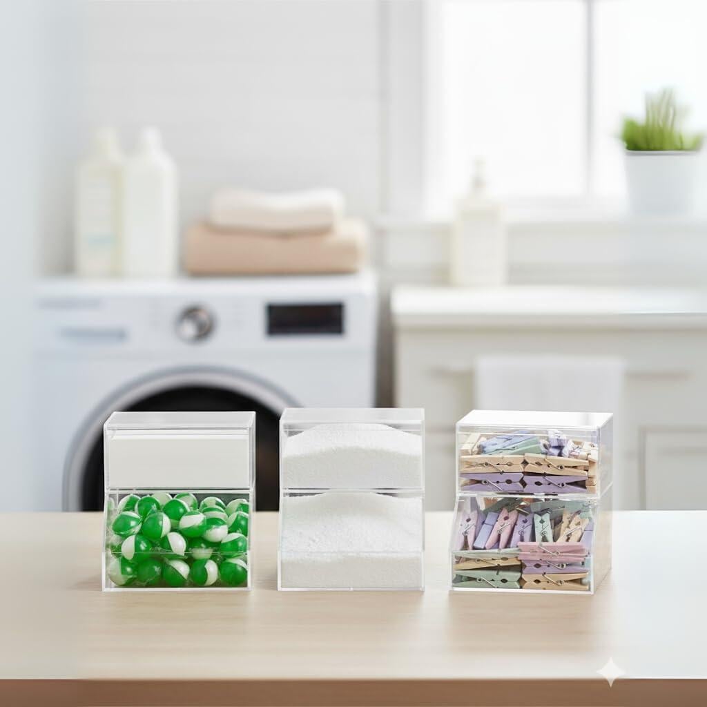 Contenedor de Almacenamiento Acrílico Joyurney 2 Compartimentos