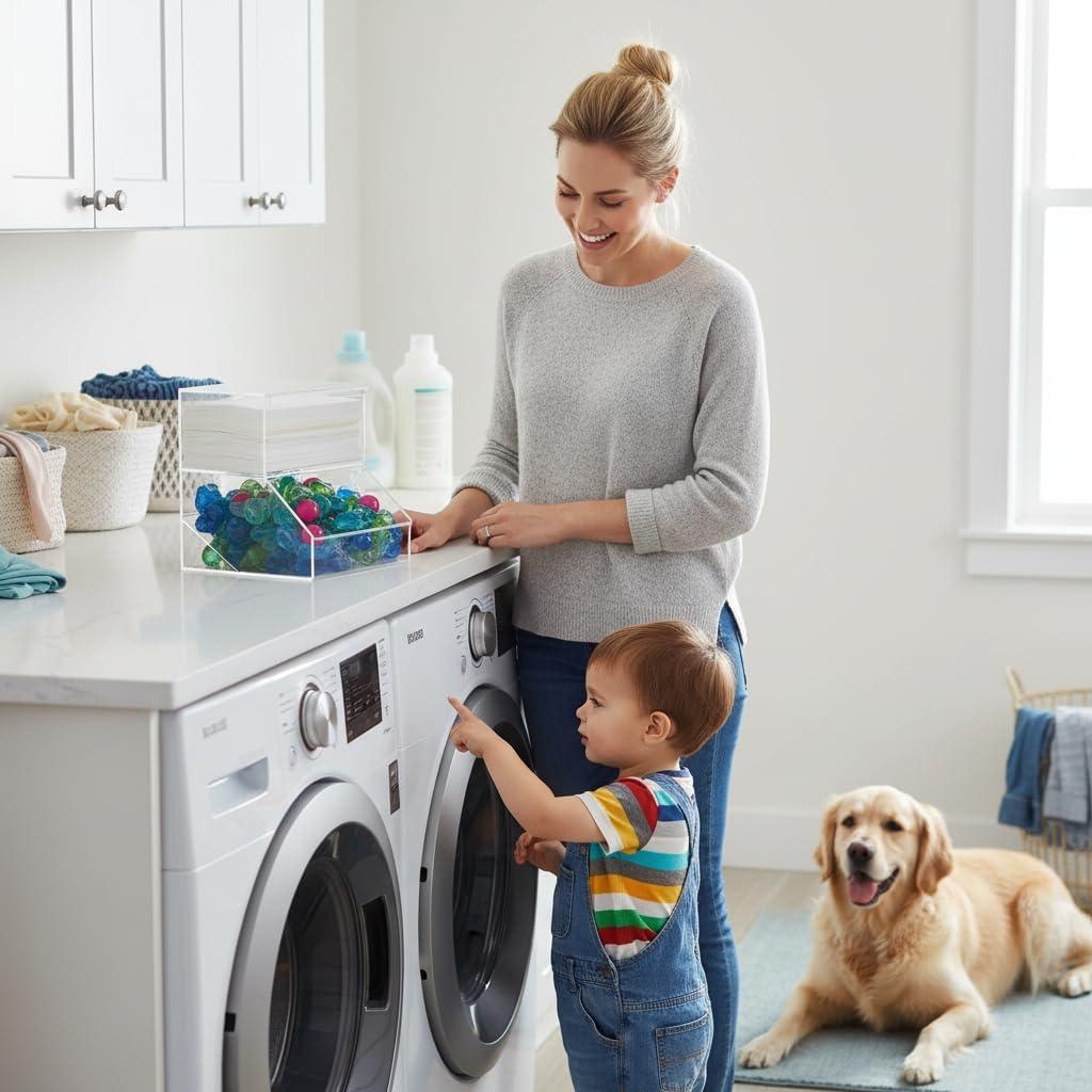 Contenedor de Almacenamiento Acrílico Joyurney 2 Compartimentos