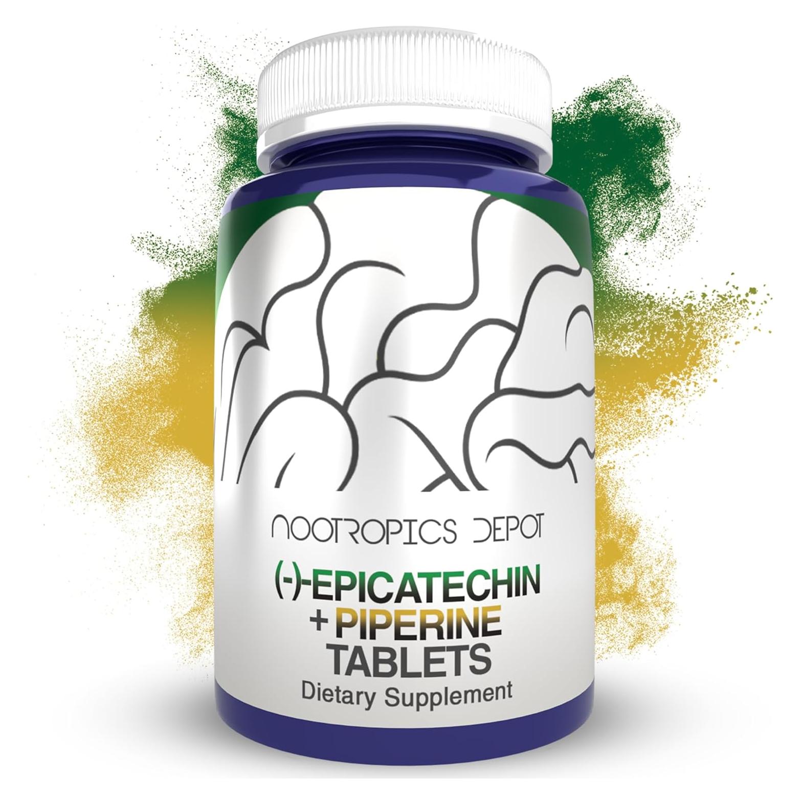 Tabletas de Epicatequina Nootropics Depot 200mg con Piperina 30 Unidades
