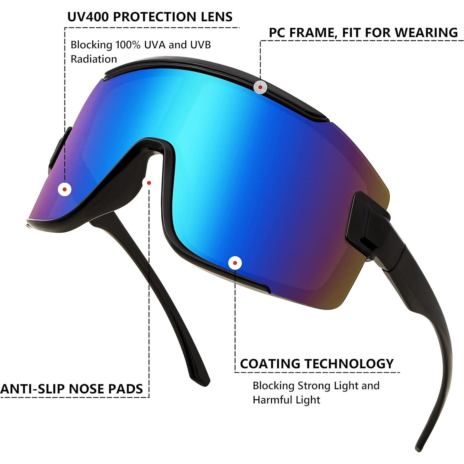Gafas de Ciclismo FEISEDY B2944 UV400 Protección