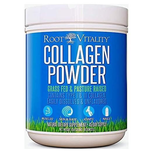 Polvo de Péptidos de Colágeno Vitalidad Raíz 298g - Suplemento Sin Sabor