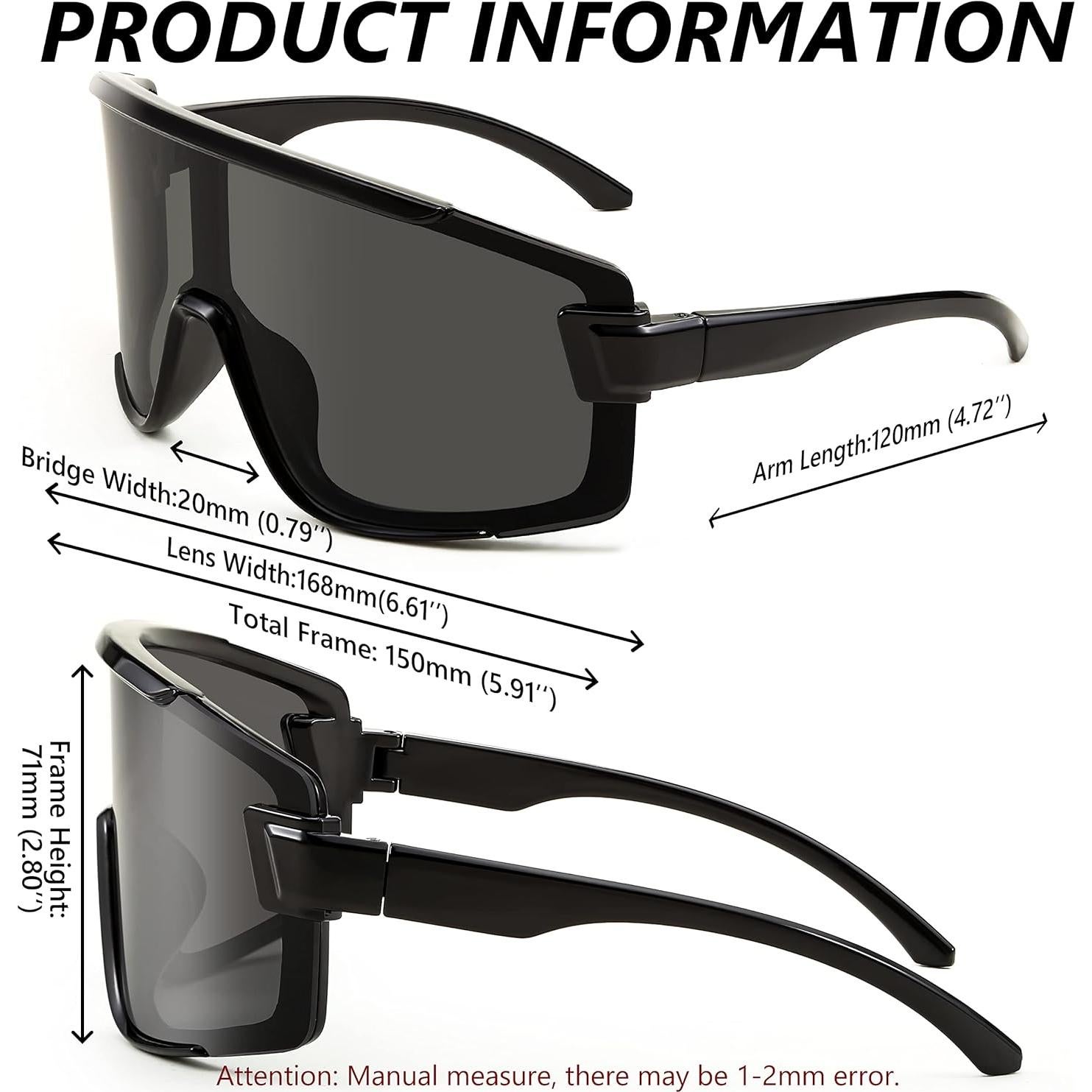 Gafas de Ciclismo FEISEDY B2944 UV400 Marco Negro