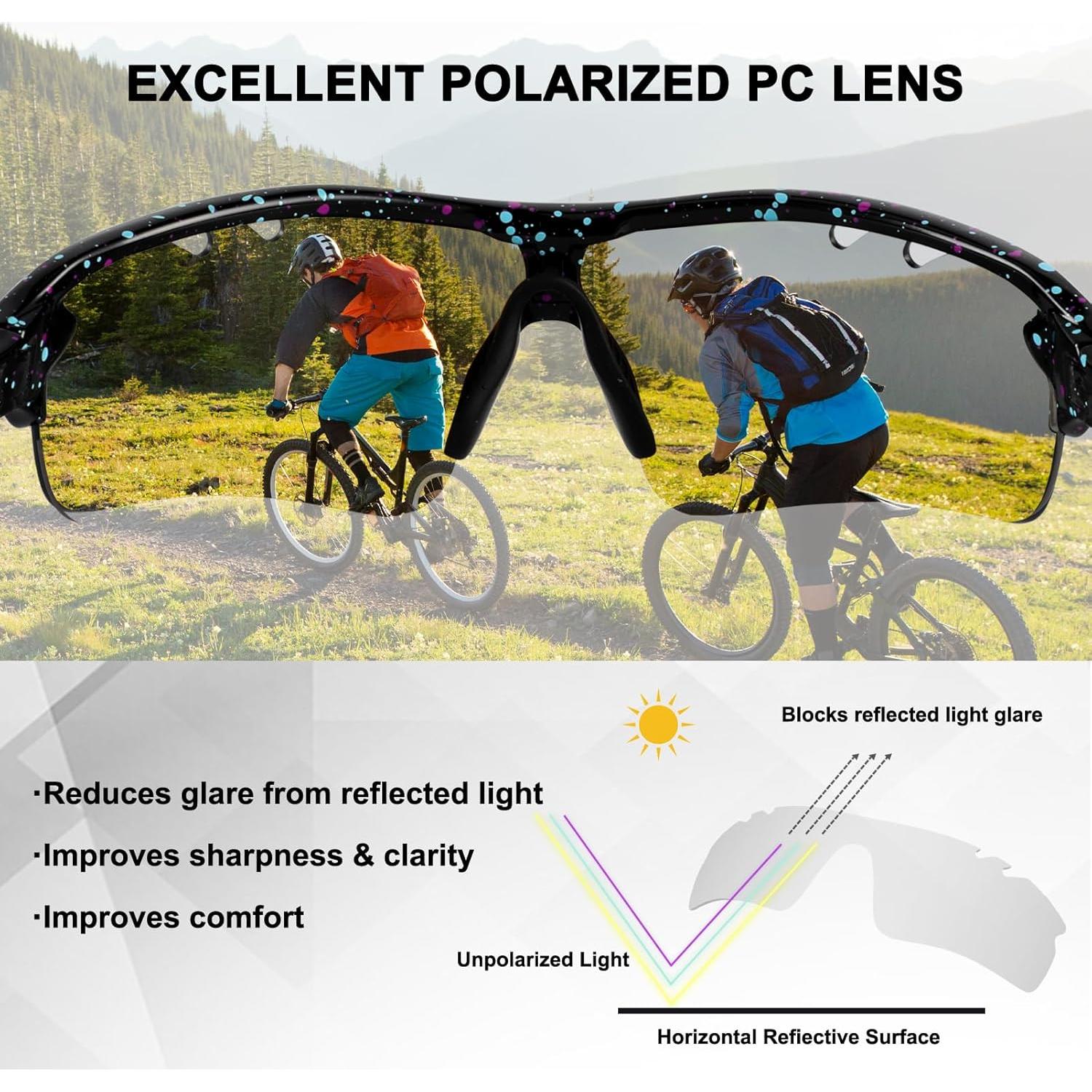 Gafas de sol deportivas BangLong con 5 lentes UV400