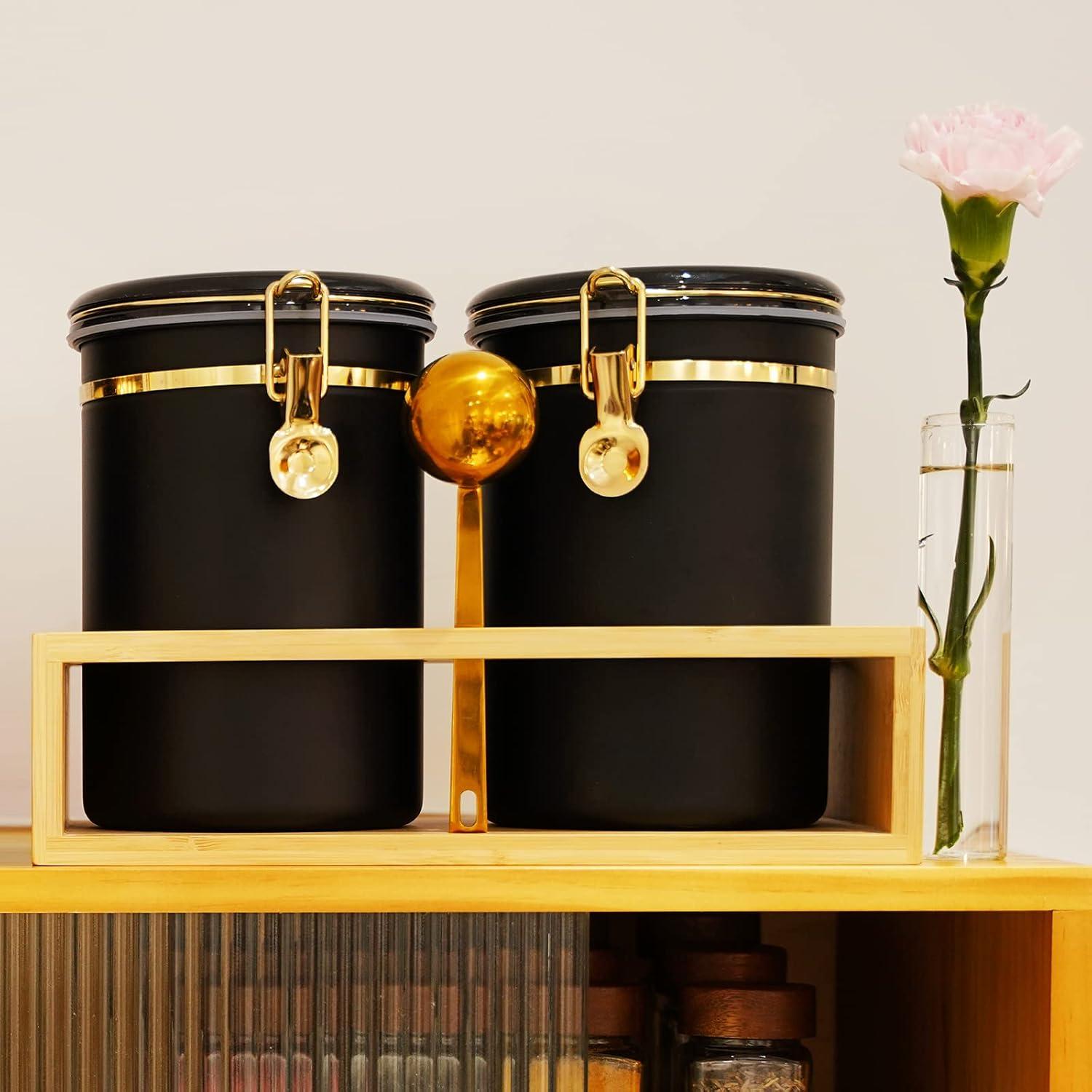 Tarros de Café Herméticos Yangbaga 2 x 1.77L Acero Inoxidable