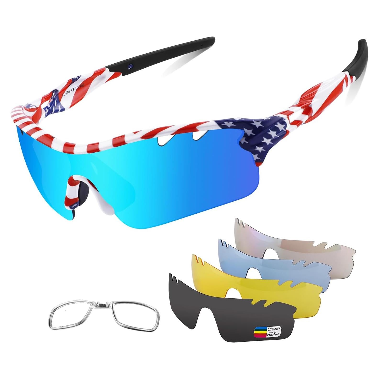 Gafas de sol deportivas BangLong con 5 lentes intercambiables