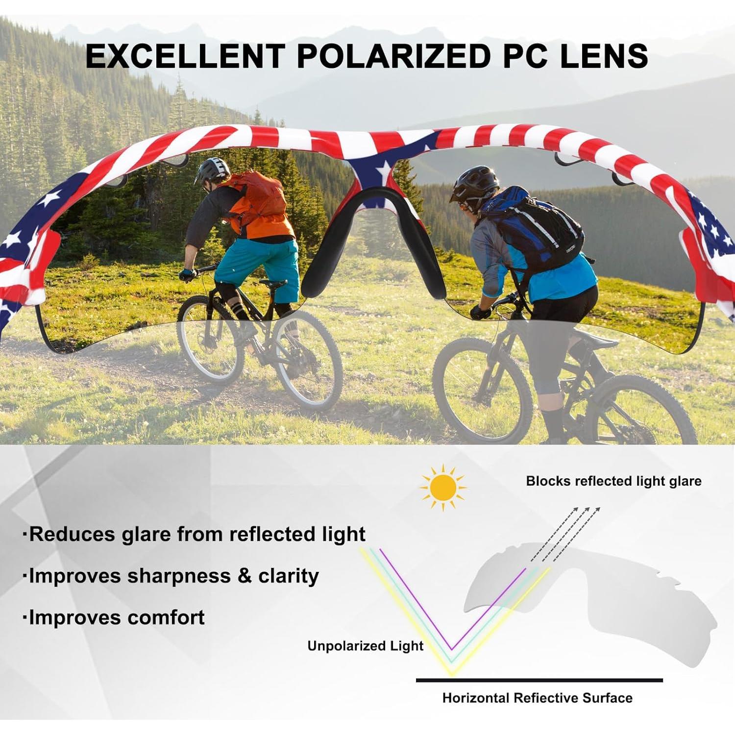 Gafas de sol deportivas BangLong con 5 lentes intercambiables