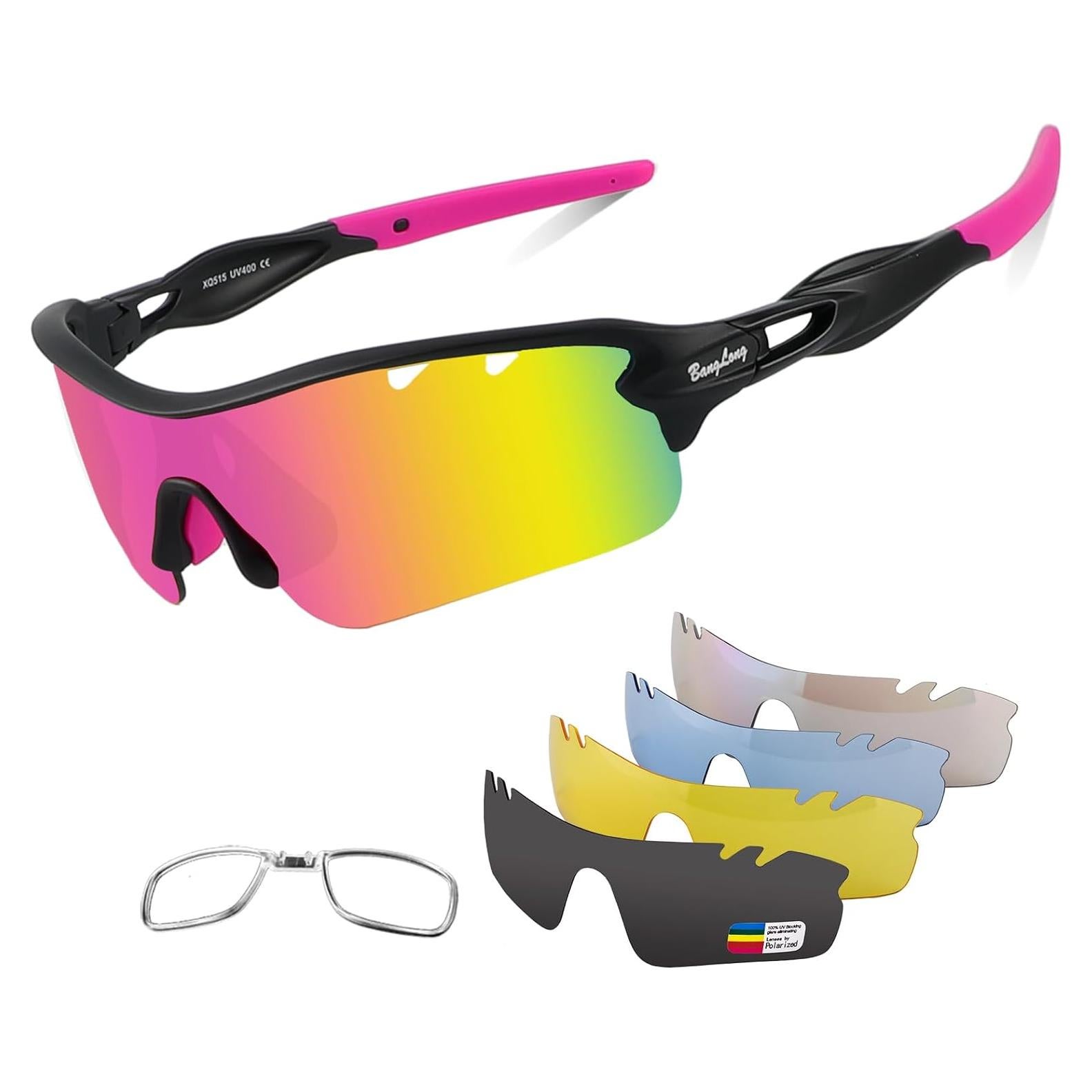 Gafas de sol deportivas BangLong con 5 lentes UV400