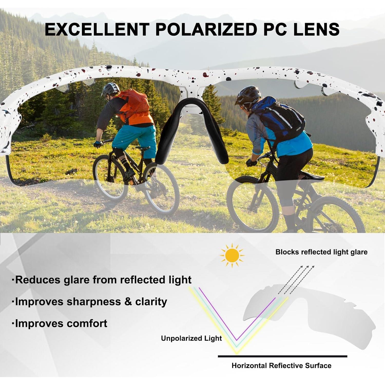 Gafas de sol deportivas BangLong con 5 lentes intercambiables