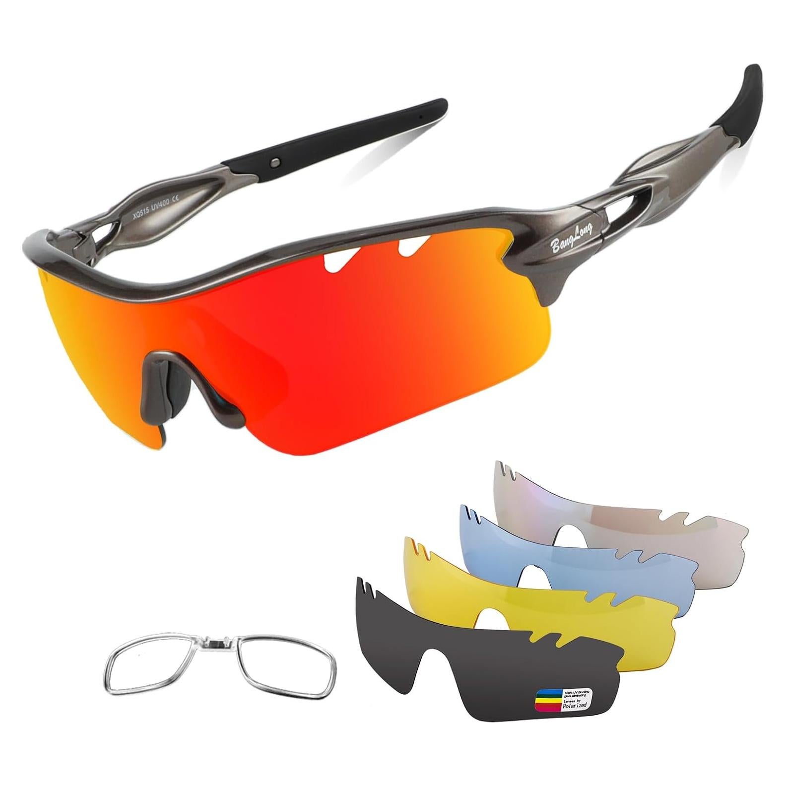 Gafas de sol deportivas BangLong con 5 lentes UV400