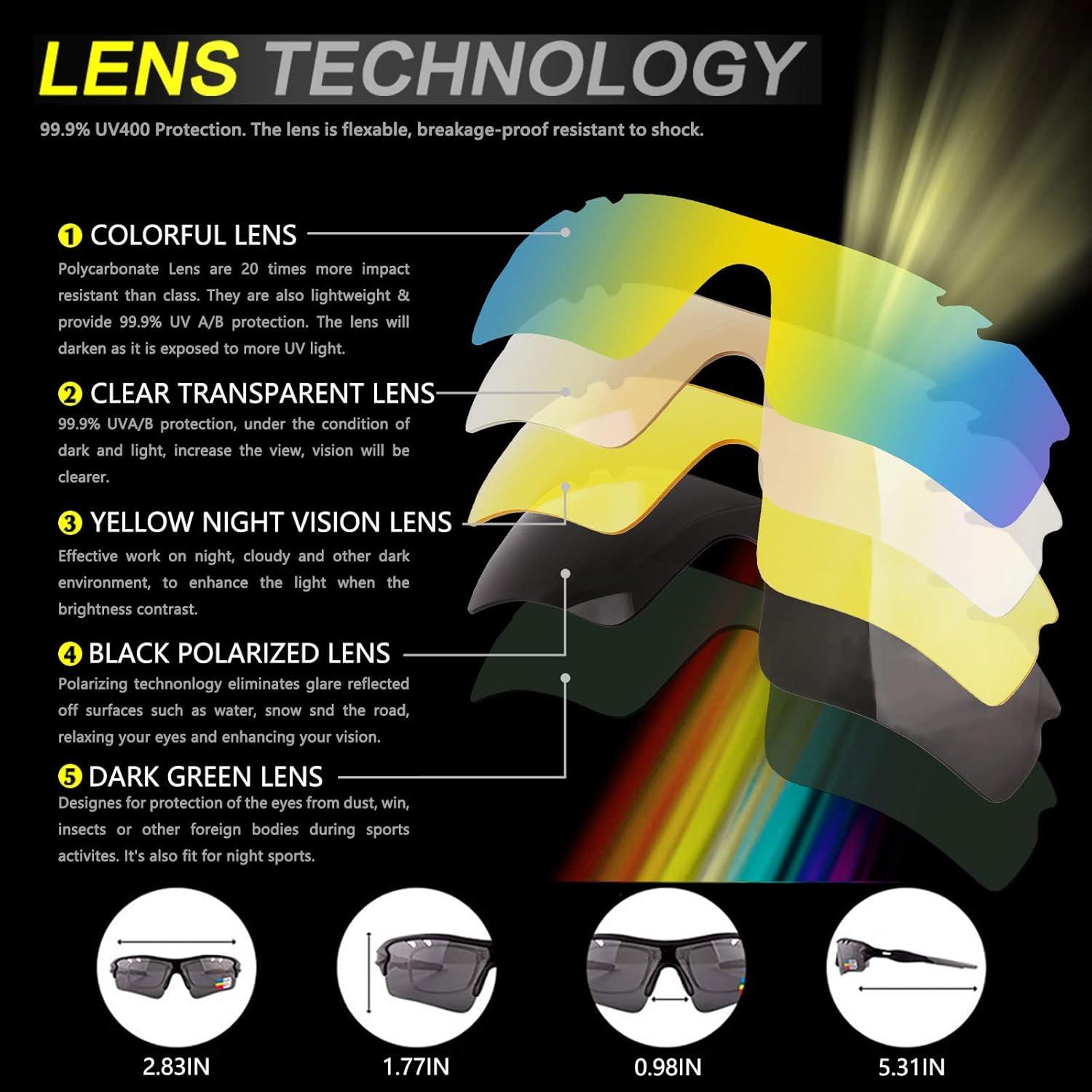 Gafas de sol deportivas BangLong con 5 lentes UV400