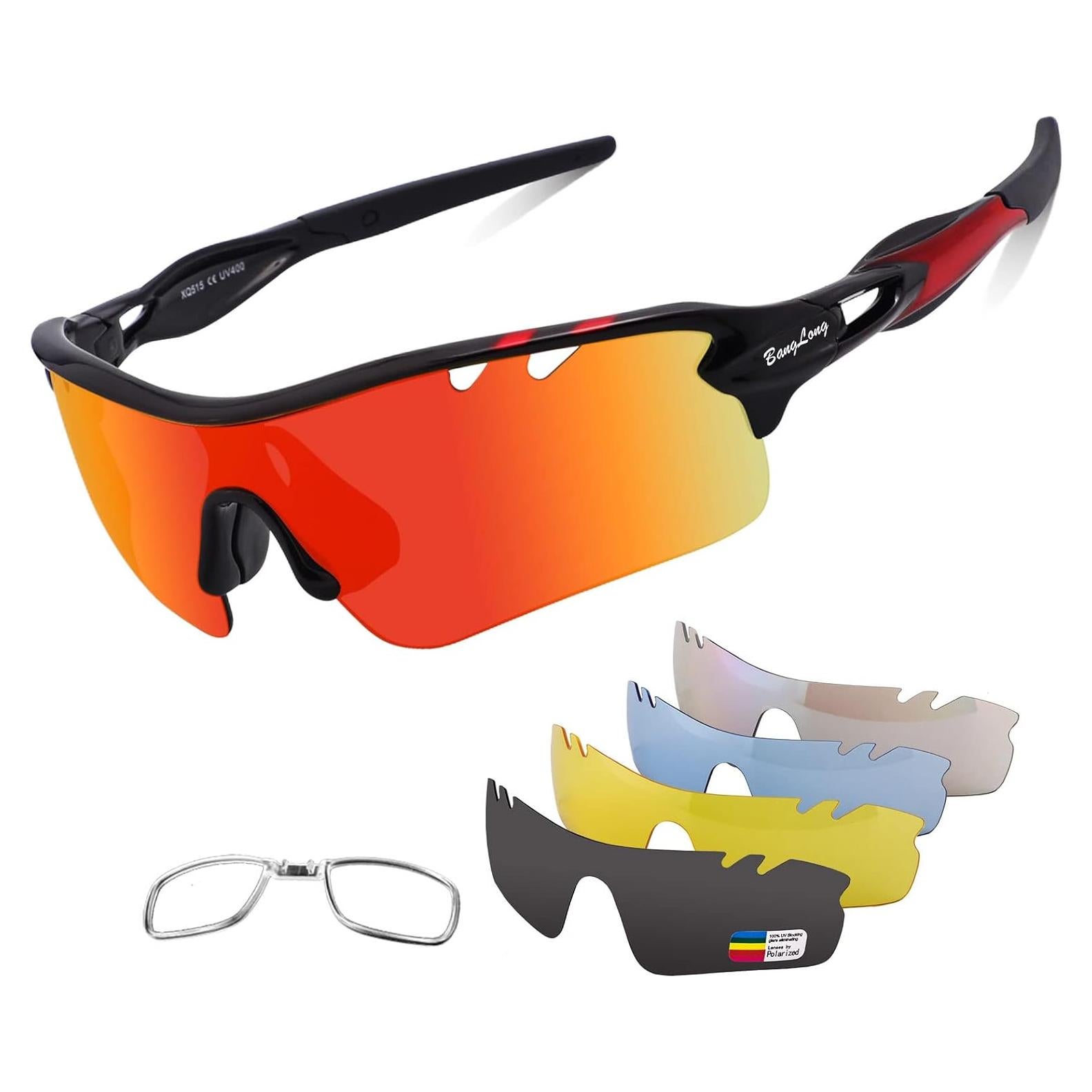 Gafas de sol deportivas BangLong con 5 lentes UV400