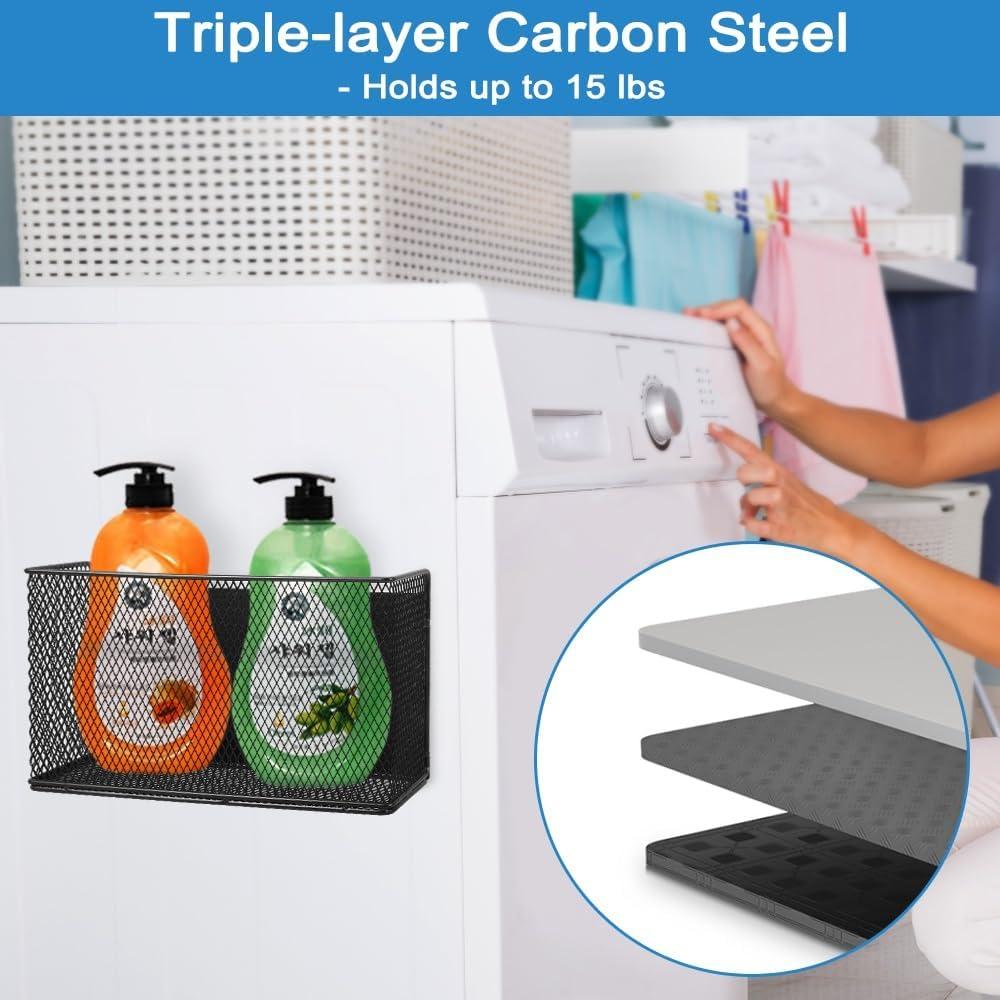 Estante Magnético Picowe para Refrigerador y Lavadora - Negro