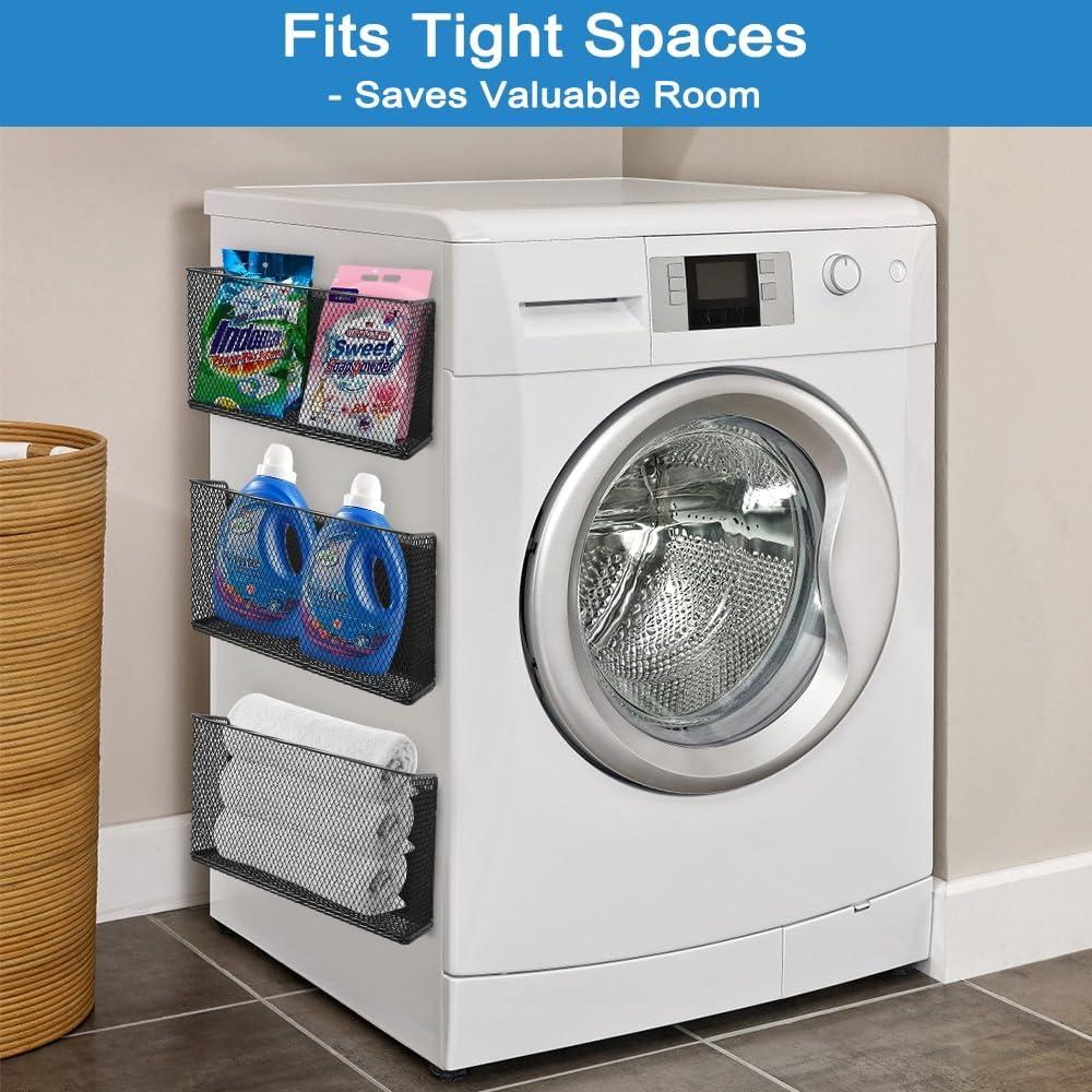 Estante Magnético Picowe para Refrigerador y Lavadora - Negro