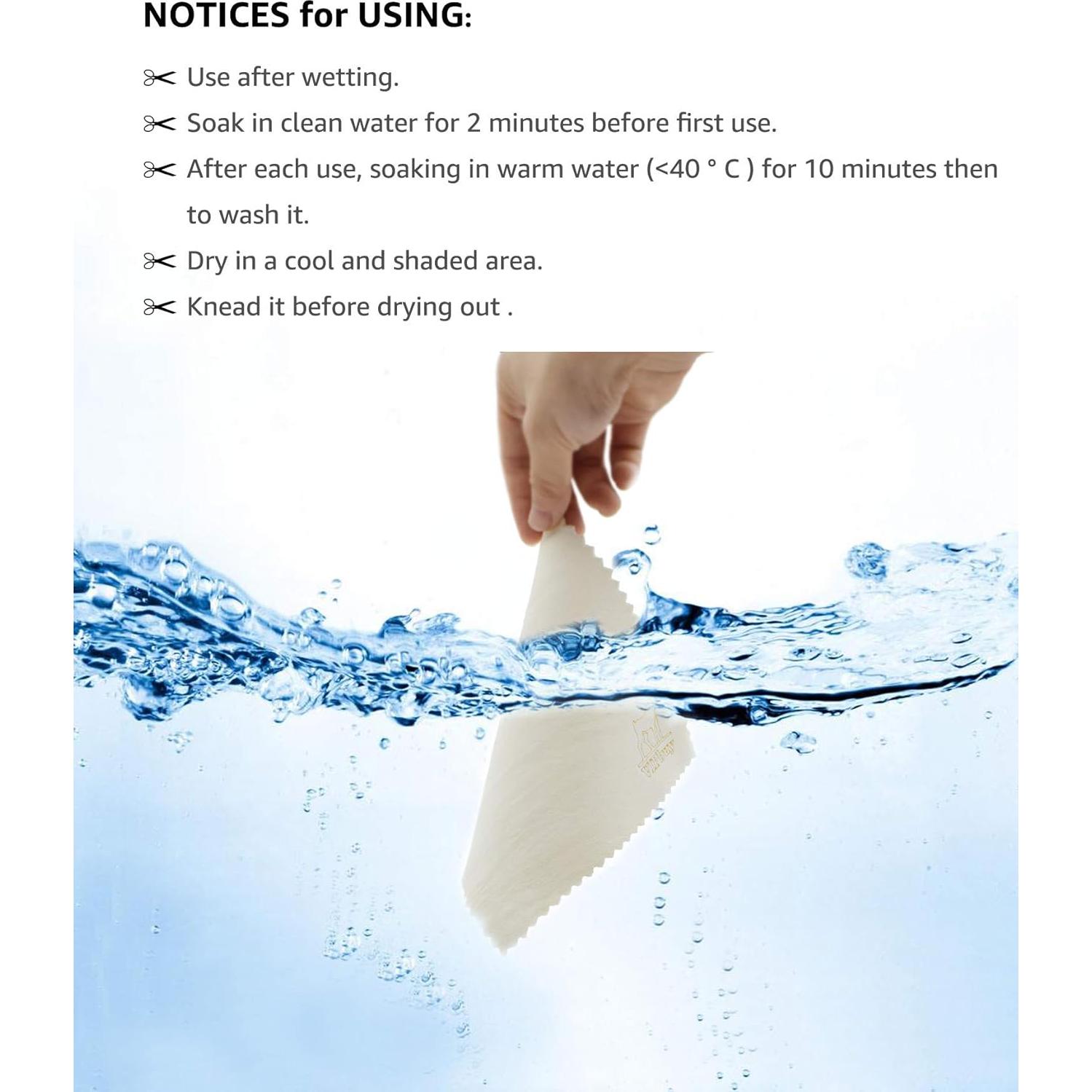 Paños de Limpieza VIPbuy 4 Piezas 15x15 cm Chamois Natural